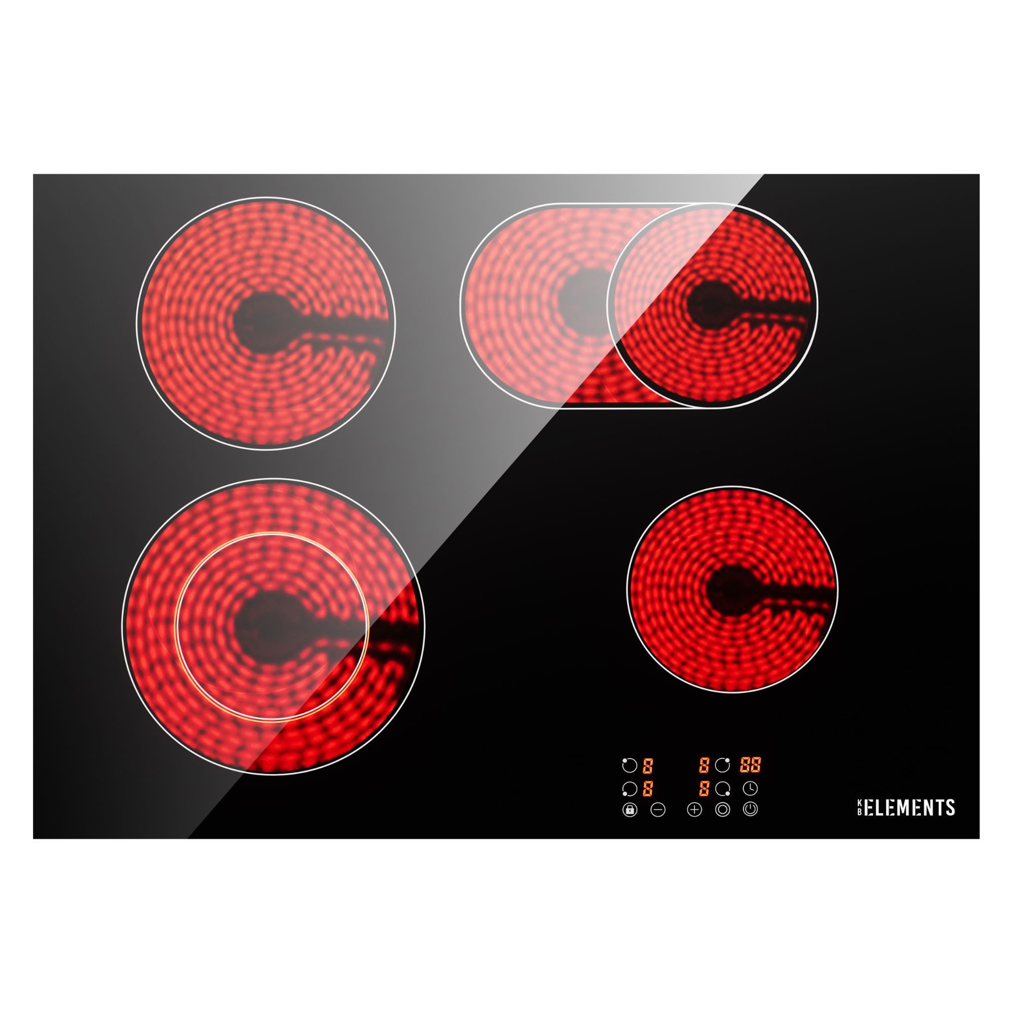 KB Elements Elektro-Kochfeld, 7200 Watt, Flexzone