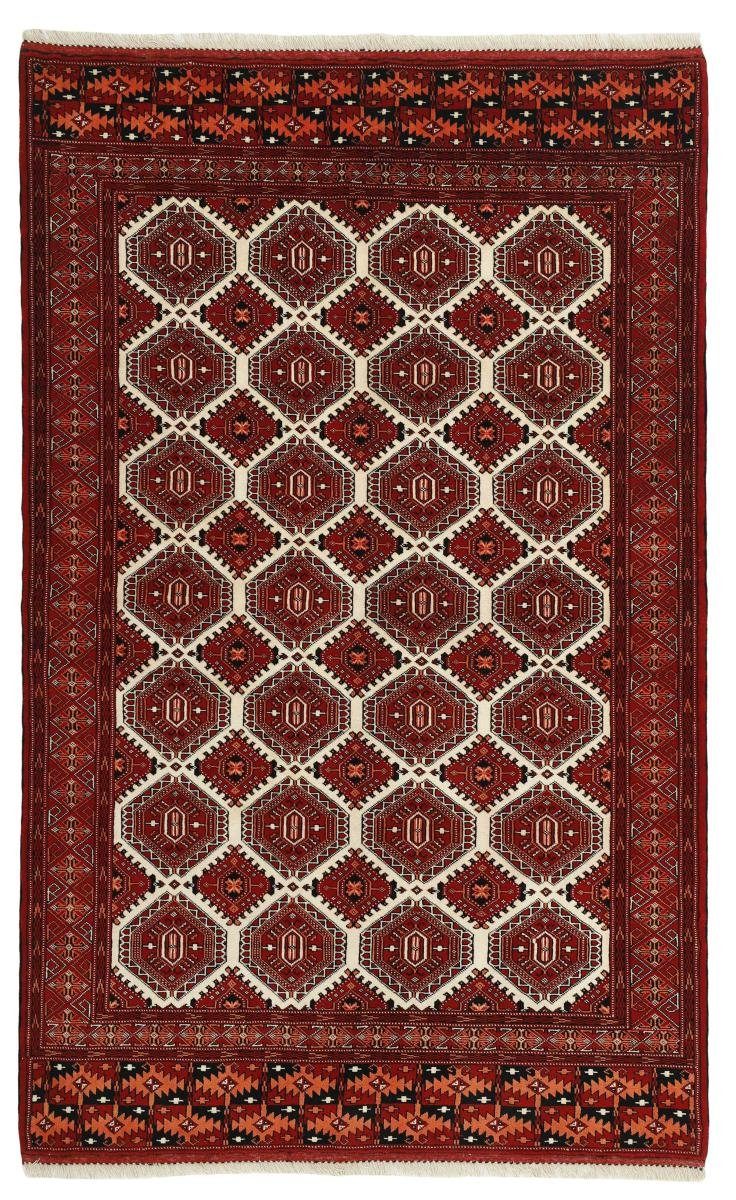 Orientteppich Turkaman 153x244 Handgeknüpfter Orientteppich / Perserteppich, Nain Trading, rechteckig, Höhe: 6 mm