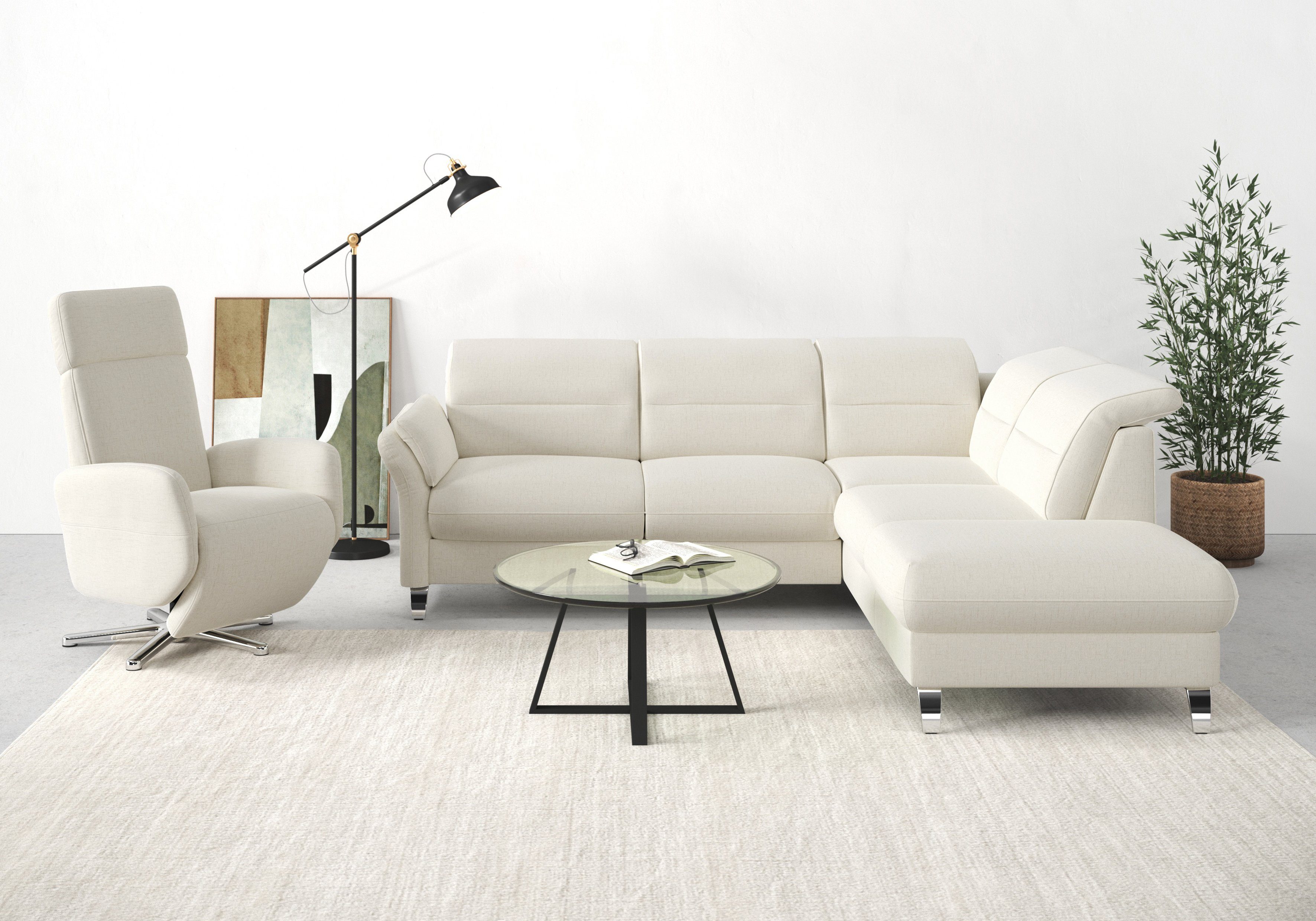 sit&more Ecksofa Grenoble L-Form mit Federkern, günstig online kaufen