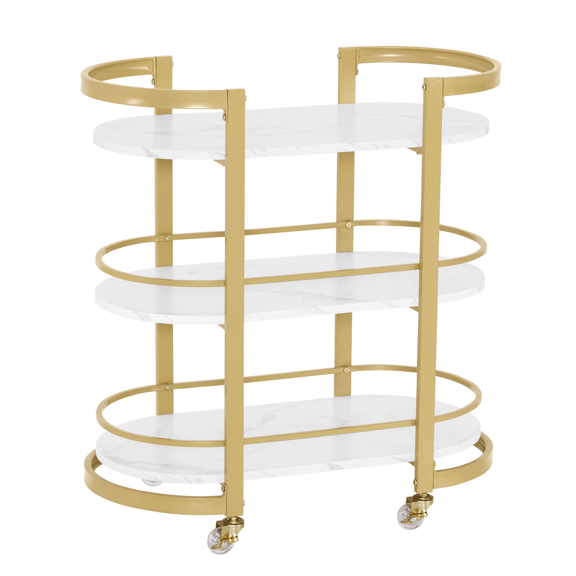 MCombo Servierwagen M MCombo Servierwagen Küchenwagen Barwagen mit Rollen, günstig online kaufen