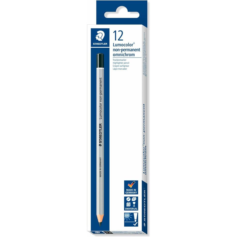 STAEDTLER Marker Markierungsstift Staedtler Non-Permanent Schwarz (12 Stück)