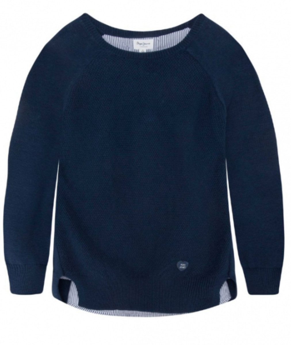 Pepe Jeans Strickpullover Mädchen Strickpullover mit Rücken-Detail Baumwollmix