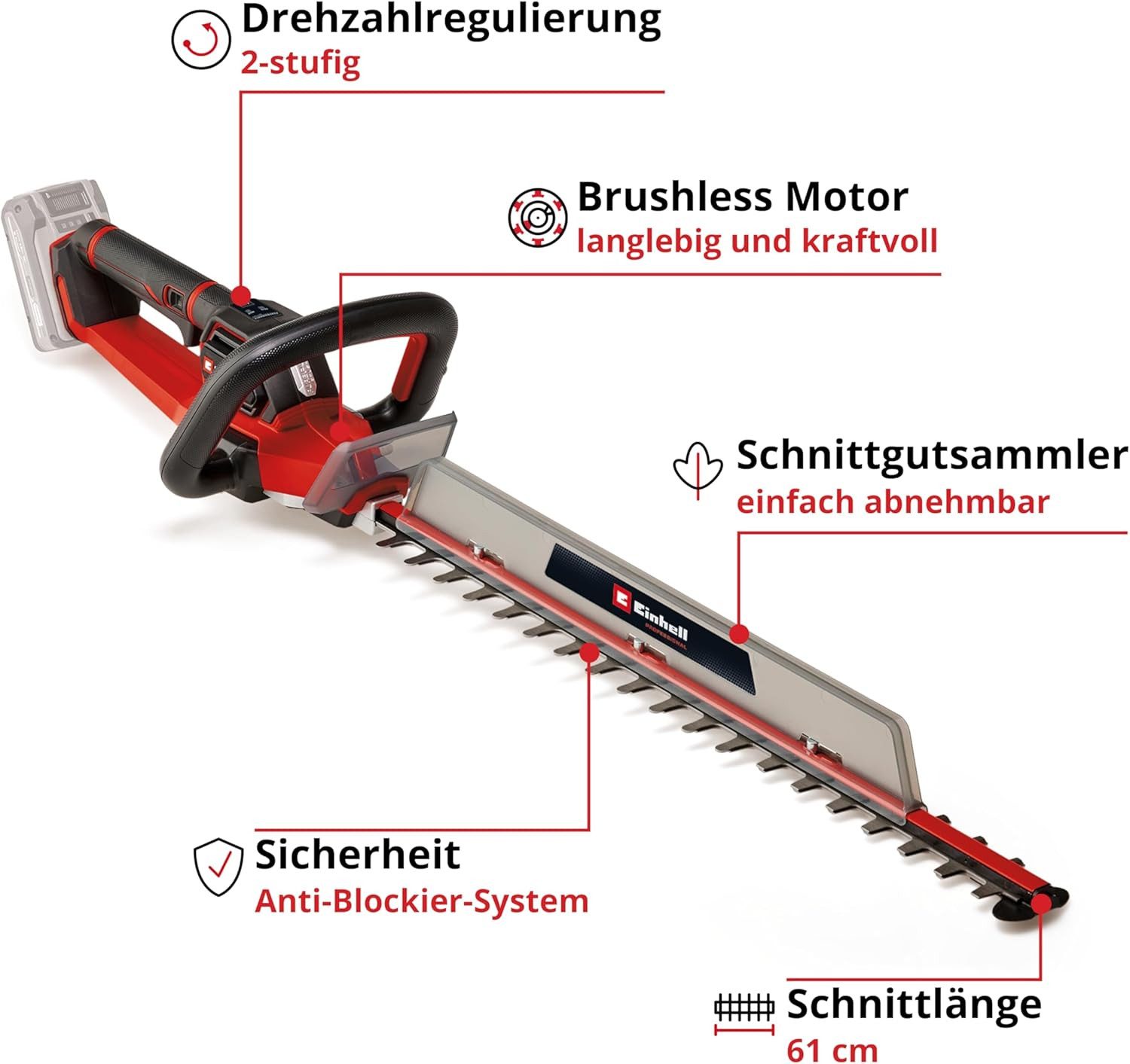Einhell Akku-Heckenschere Akku-Heckenschere GP-CH 18/61 Li günstig online kaufen