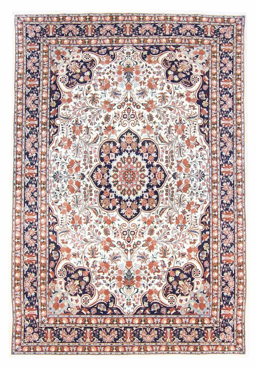 Wollteppich Bidjar Medaillon Beige 296 x 204 cm, morgenland, rechteckig, Höhe: 15 mm, Unikat mit Zertifikat