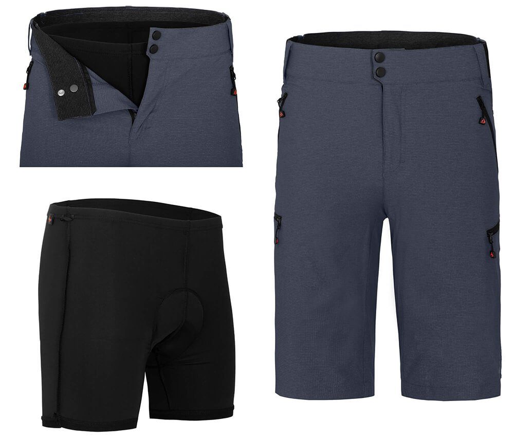 Fahrradhose PORVOO Bermuda (mit gepolsterter Innenhose) günstig online kaufen