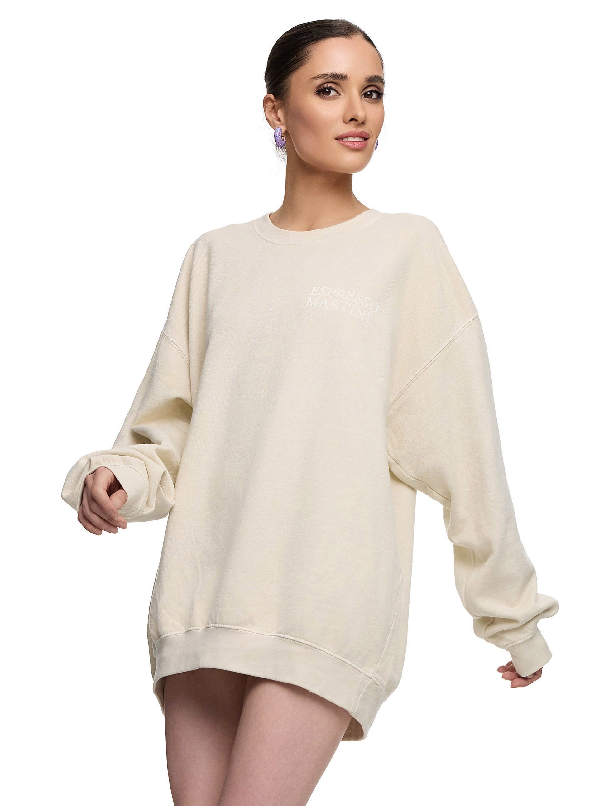 Worldclassca Sweatshirt Worldclassca Oversized Sweatshirt ESPRESSO Print La günstig online kaufen