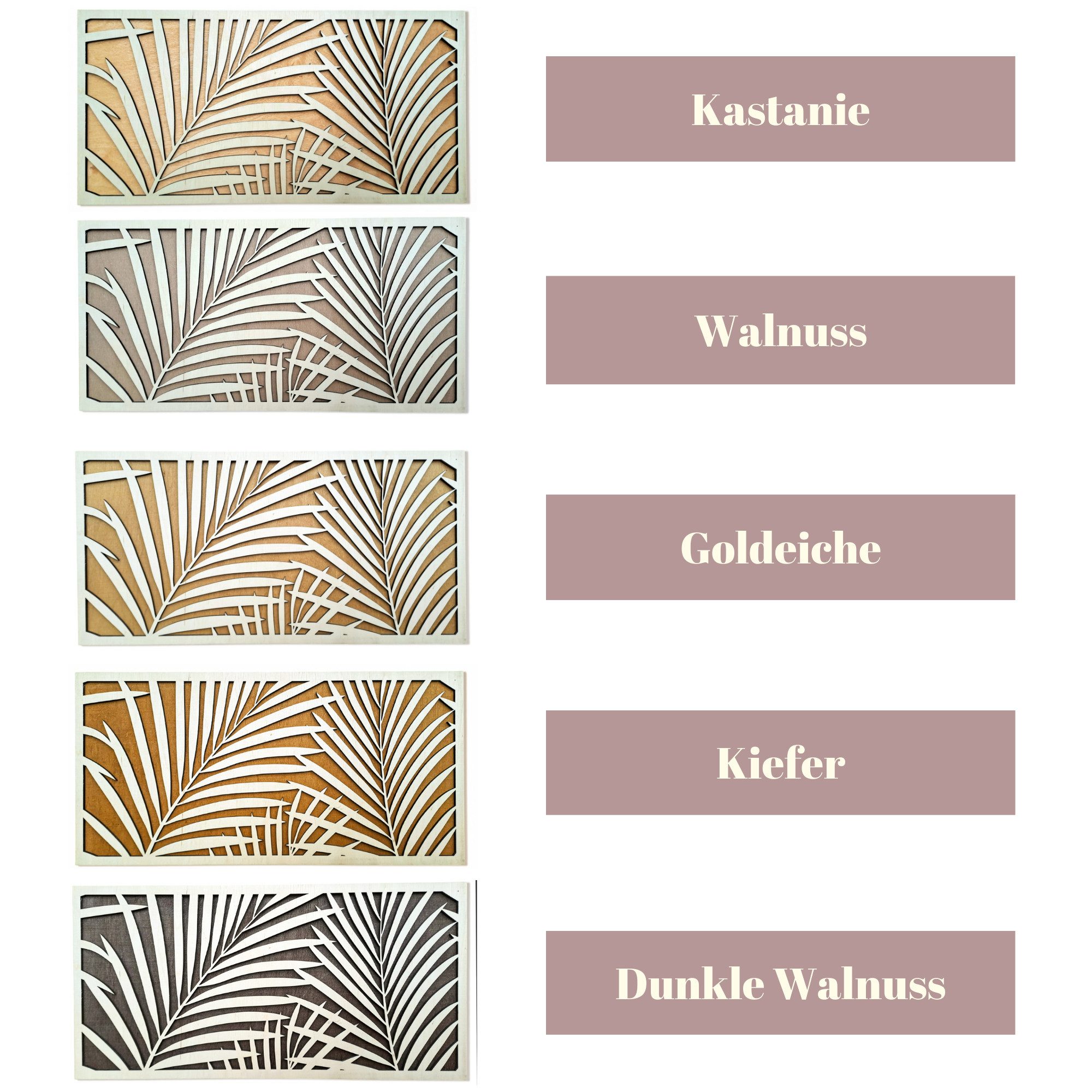ORNAMENTI Wanddekoobjekt 3D WANDDEKO, Palmen, Blätter, tropischer Stil,grosse moderne boho,Holz (moderne Deko Anhanger, Wandsculptur, Holzbild, geschnitz Wandrelief, stilvolle Wanddekoration, Wandpaneel, Ornament, hingucker Wanddeko), Verzierung fur Zuhause, Wohnzimmer, Schlafzimmer, Wandkunst, 5 Größen