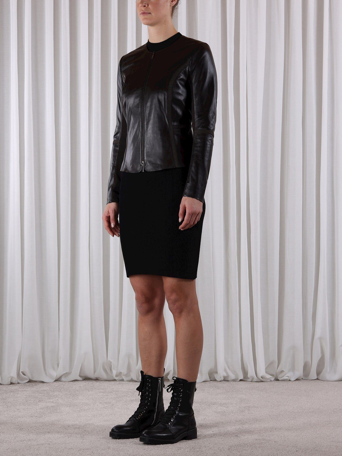 Rino & Pelle Lederjacke Lamb leather jacket with jersey pun