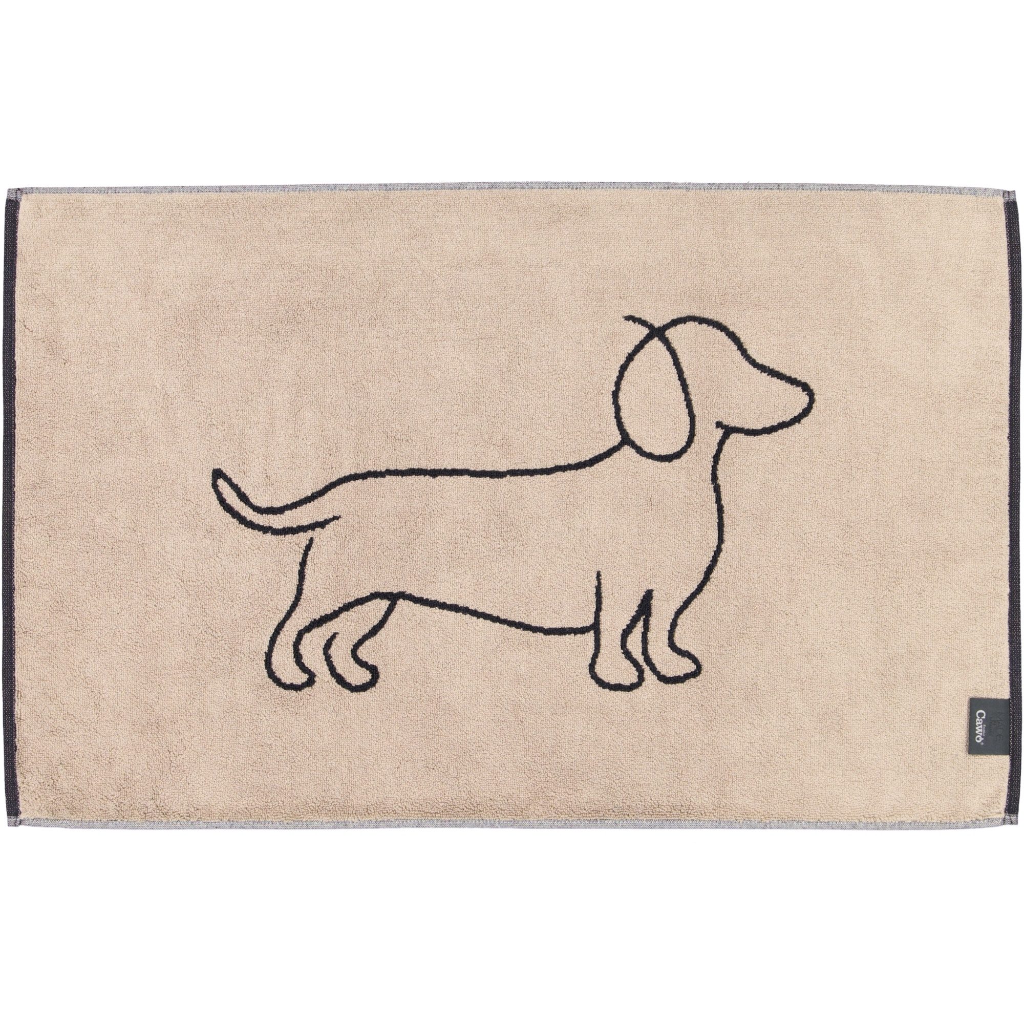 Cawö Duschmatte WE LOVE DOGS Companion 6248, 100% Baumwolle – Bild 2 von 3