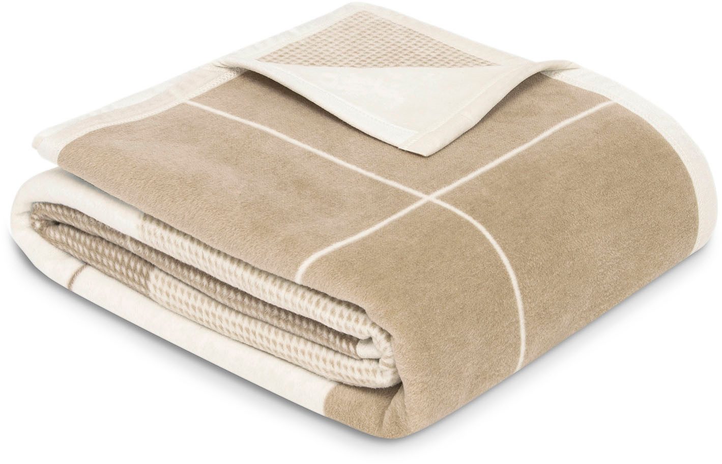 Wohndecke Wohndecke Amalfi, IBENA, im zeitlosen Karo-Design