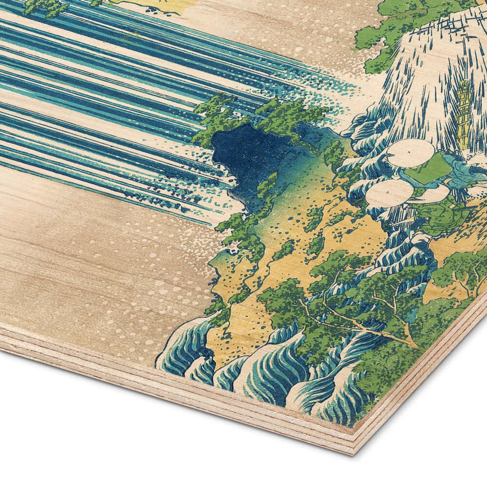 Posterlounge Wandbild Der Yoro-Wasserfall in der Provinz Mino, Katsushika Hokusai, erhältlich als Poster, Leinwandbild, Wandsticker oder Acrylglasbild