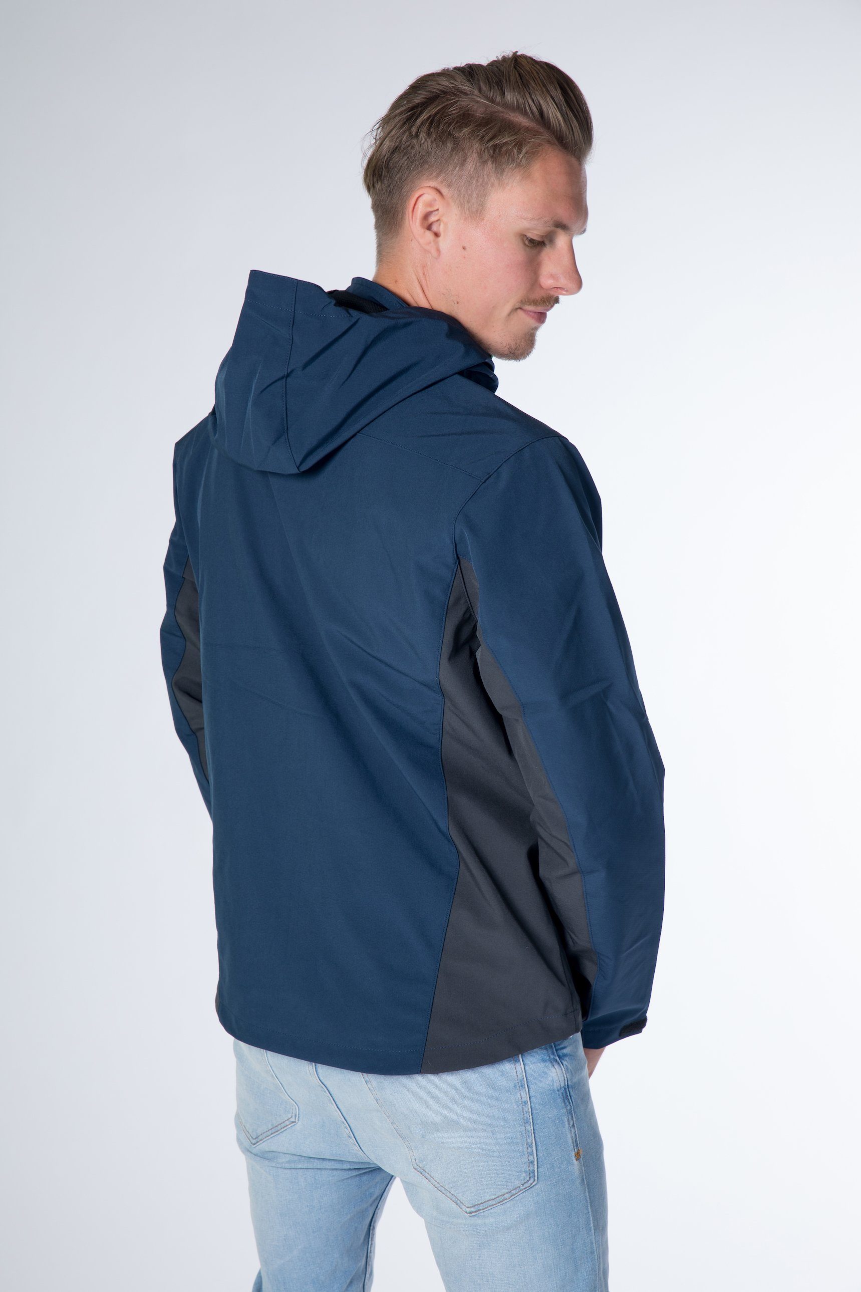 DEPROC Active Softshelljacke NUNAVUT CS abnehmbarer dark-navy Kapuze Größen auch in MEN mit Großen NEW erhältlich