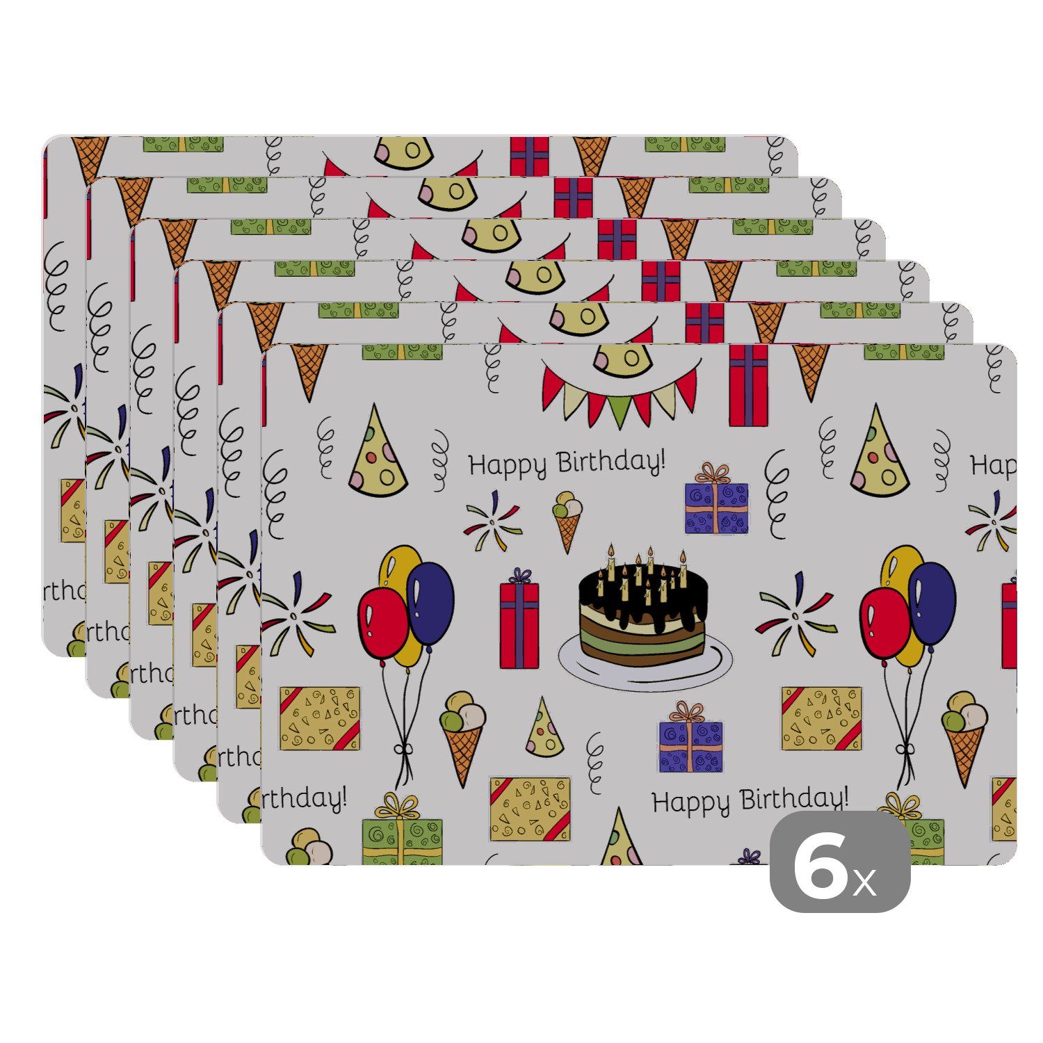 Platzset Design - Geburtstag - Party