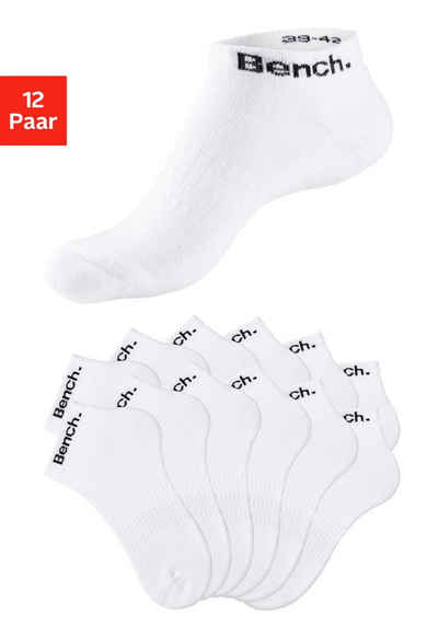 Bench. Sportsocken (Set, 12-Paar) Tennis Kurzsocken mit Halbfußfrottee