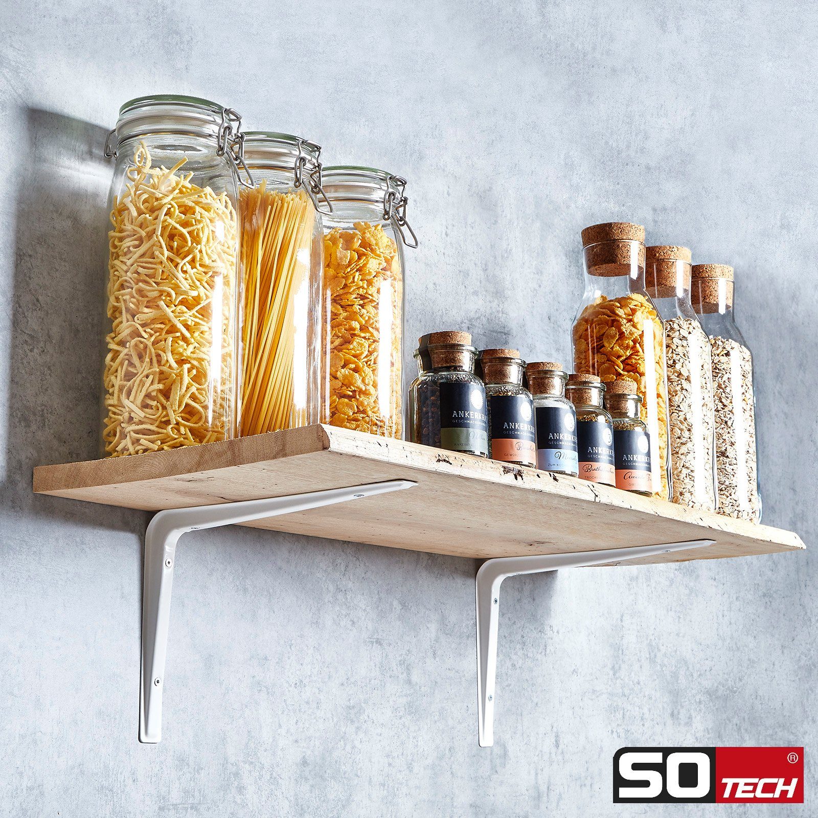 SO-TECH® Wandregalhalter Regalkonsole RK15 Regalwinkel Regalträger Wandkons günstig online kaufen