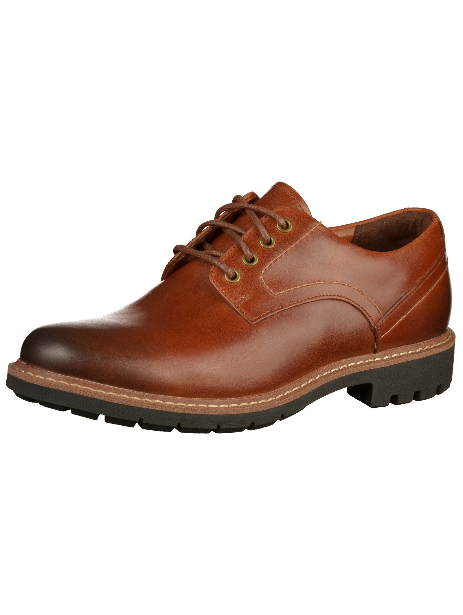 Clarks Halbschuhe Leder Schnürschuh