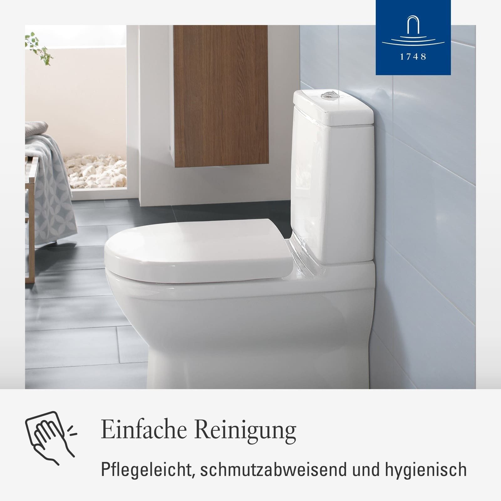 Villeroy & Boch WC-Sitz O.novo WC-Sitz 423 x 368 x 51 mm (1-St), Kein SoftClose, Kein QuickRelease