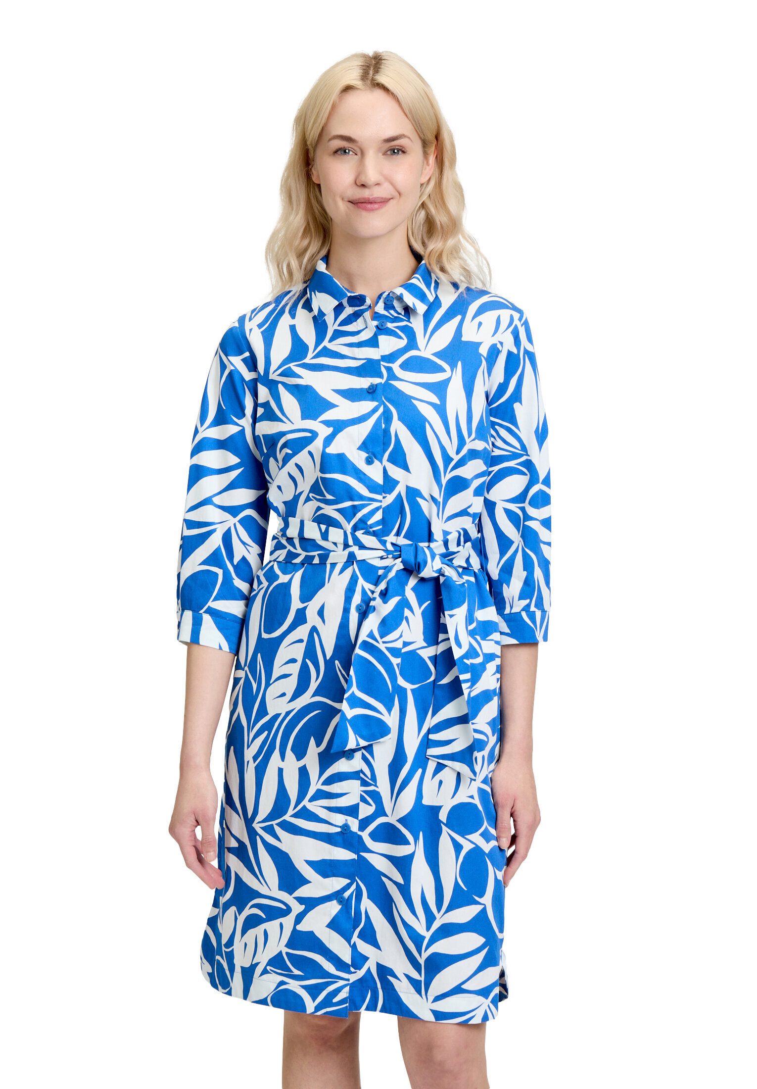 Hemdblusenkleid Damen mit Knopfleiste