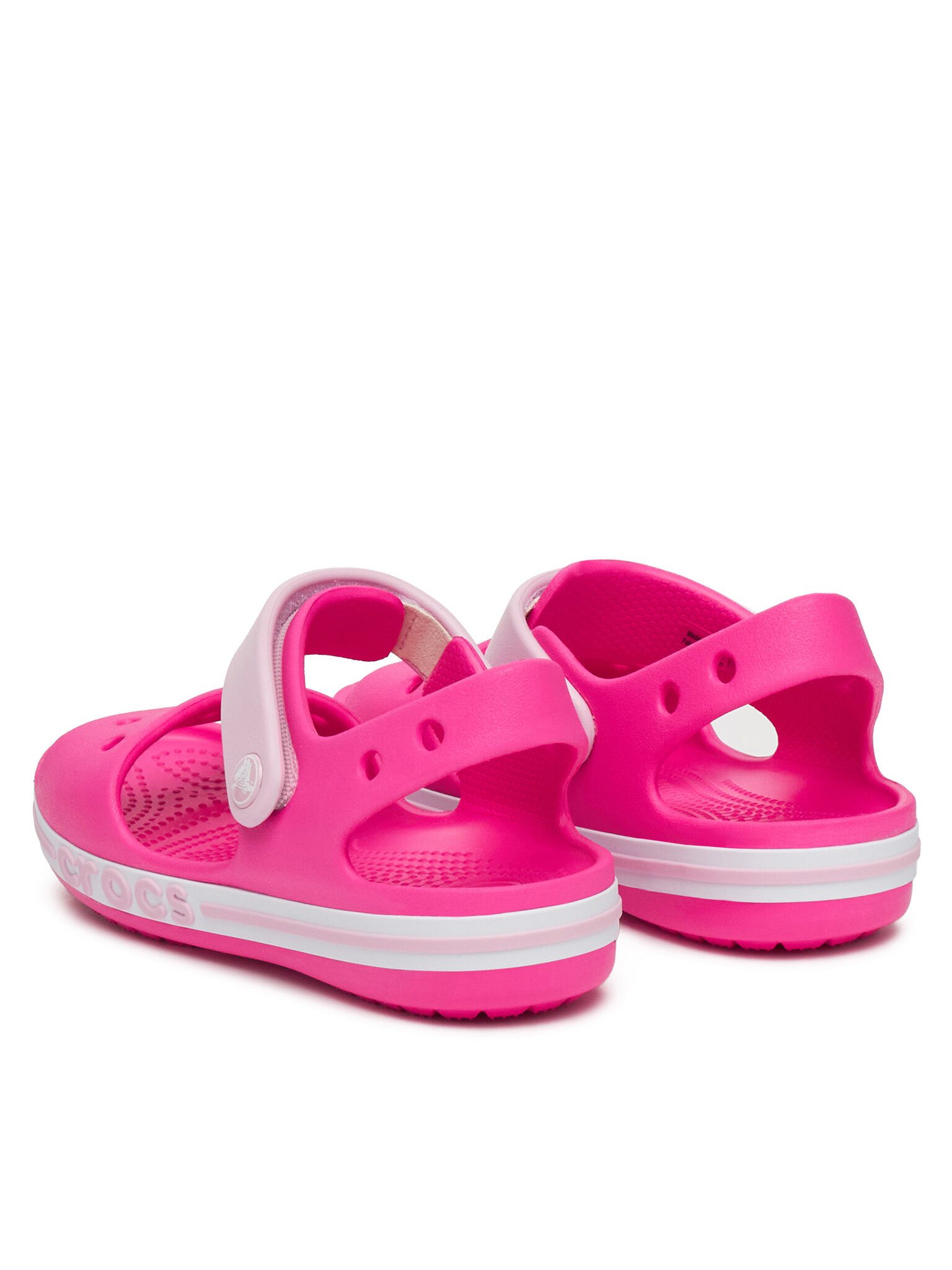 Crocs Crocs Mädchen Sandalen Crocs-BAYABAND SANDAL K 211054-6QQ Rosa Rosa Sandale