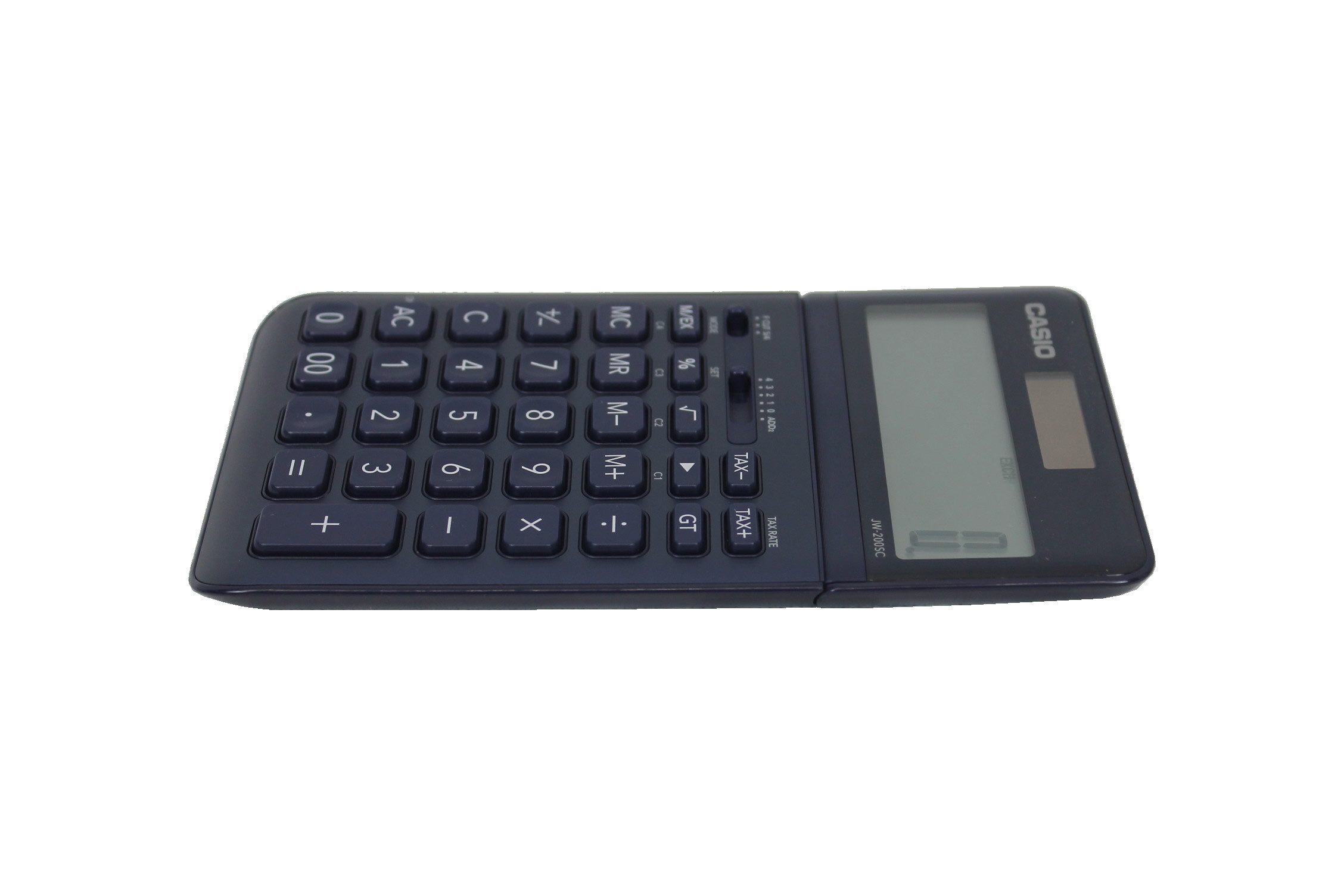 CASIO Taschenrechner Tischrechner JW-200SC, Steuerberechnung, Solar-/Batteriebetrieb