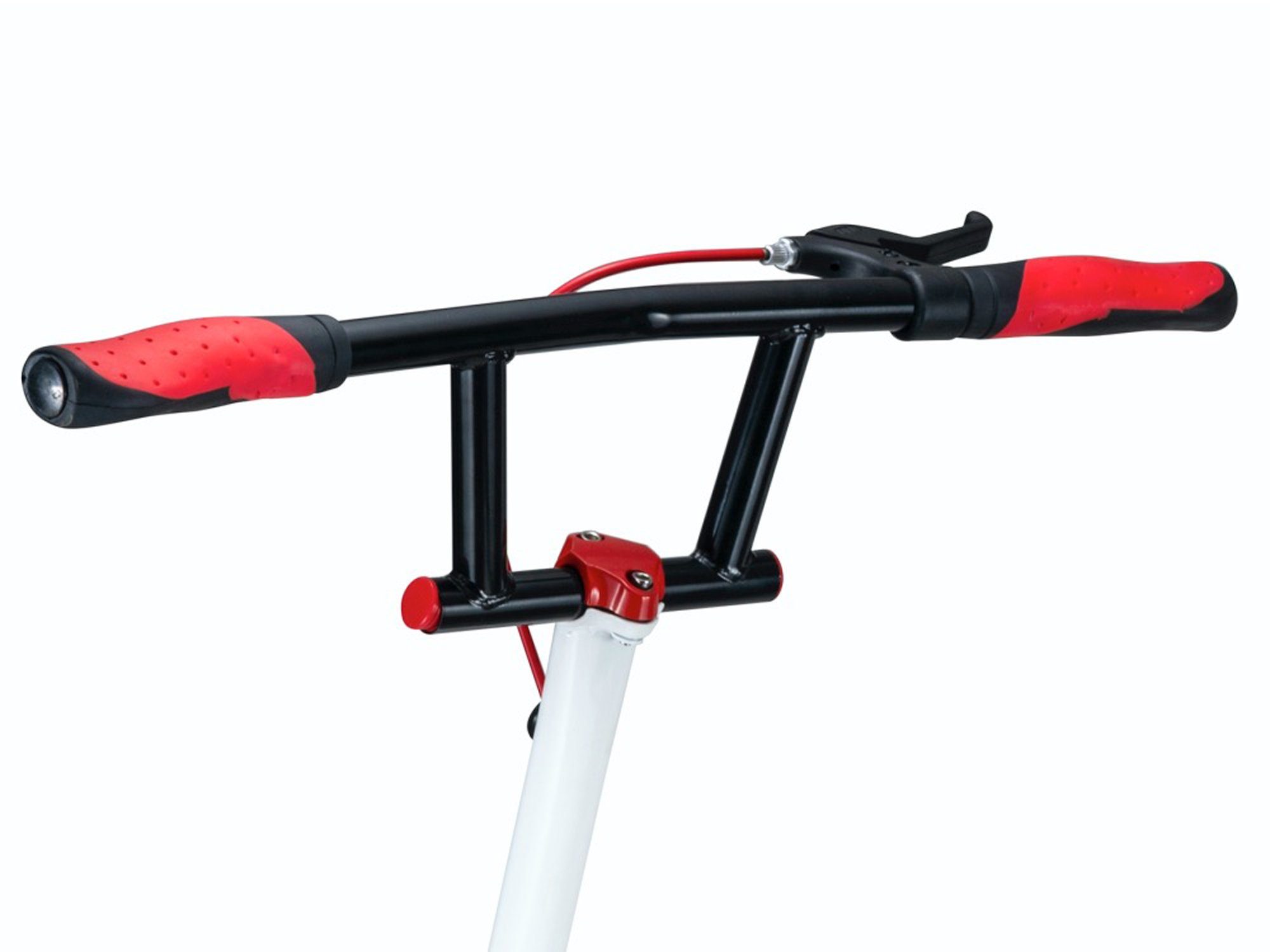 TPFSports Stuntscooter Wiggler - Stunt Scooter, Kinderroller, Trickroller, Tretroller, Klapproller - Belastbarkeit 80 kg - selbstdriftend - Farbe: weiß