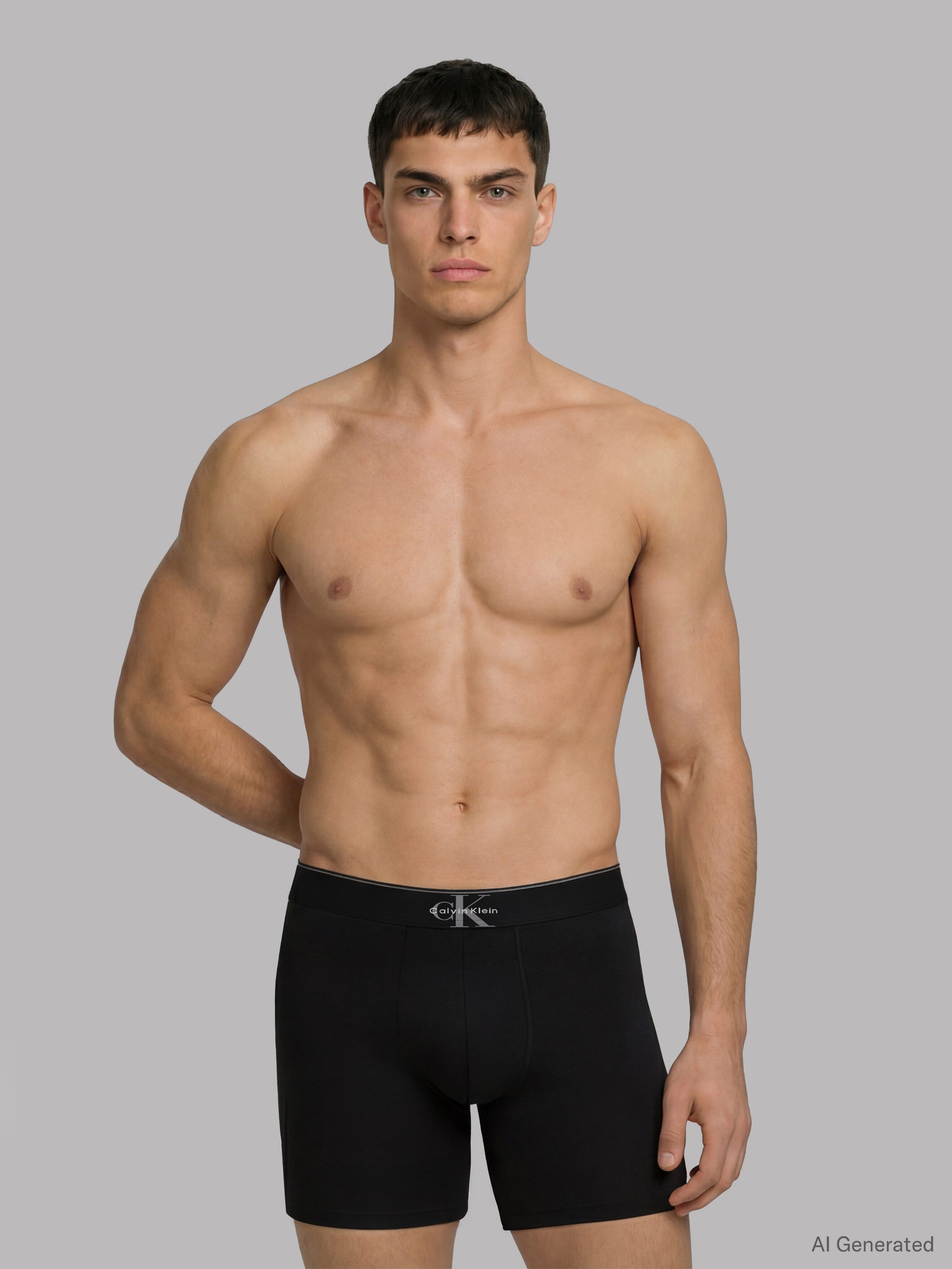 Calvin Klein Underwear Boxershorts Boxer Brief 3PK (Packung, 3er-Pack) Körpernahe Passform mit elastischem Bund
