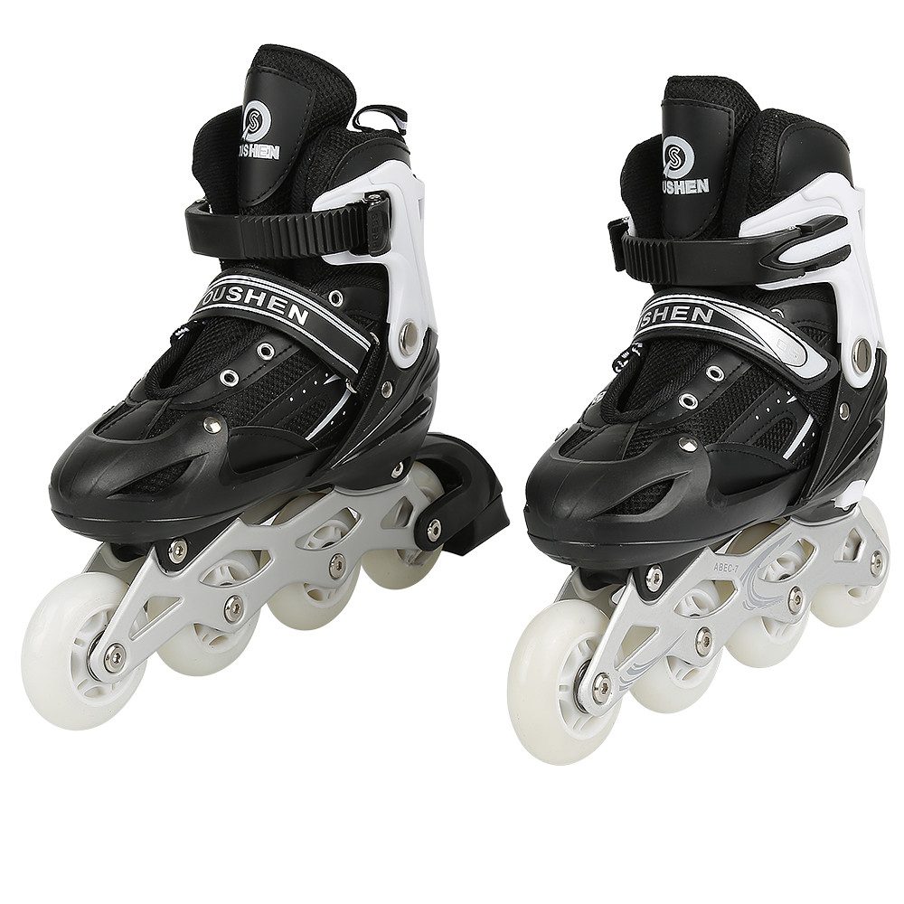 JEOBEST Роликовые коньки Verstellbare Inline Ролики für Kinder und Erwachsene, leichten Rollschuhe mit leuchtenden LED Wheels