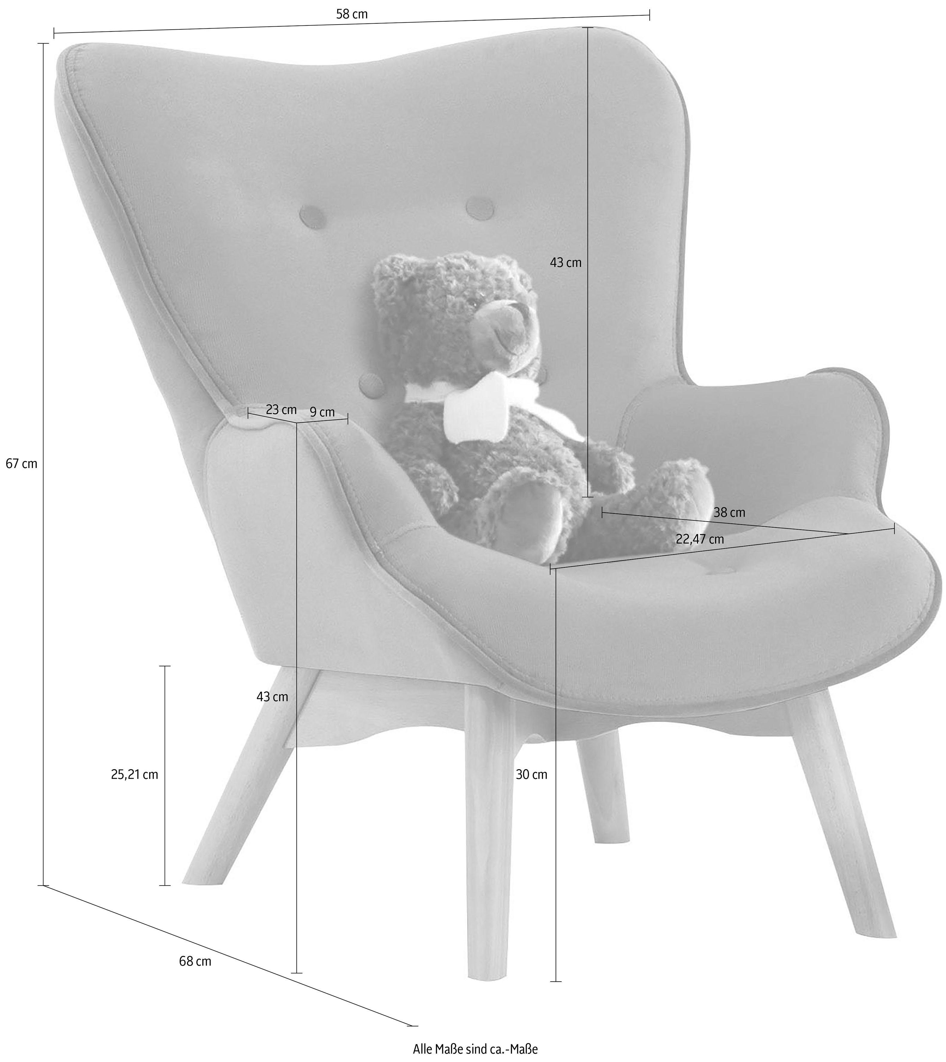 Lüttenhütt Sessel kleiner für Ausführung Duca Mini, in Kinder