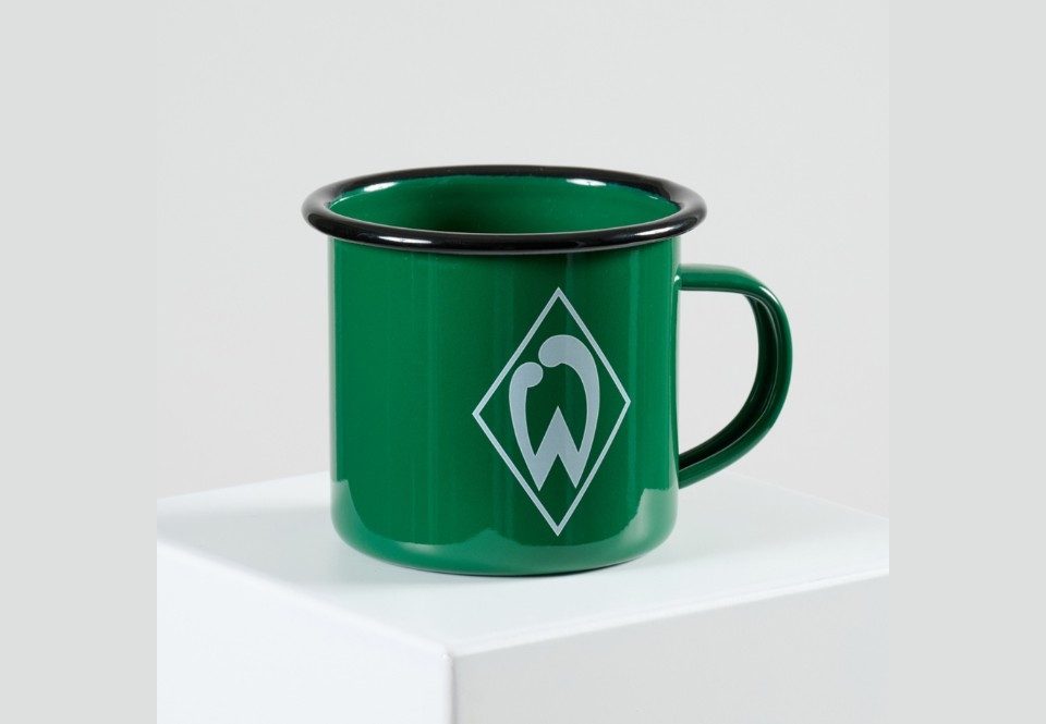 Werder Bremen Glas SVW Tasse Emaile