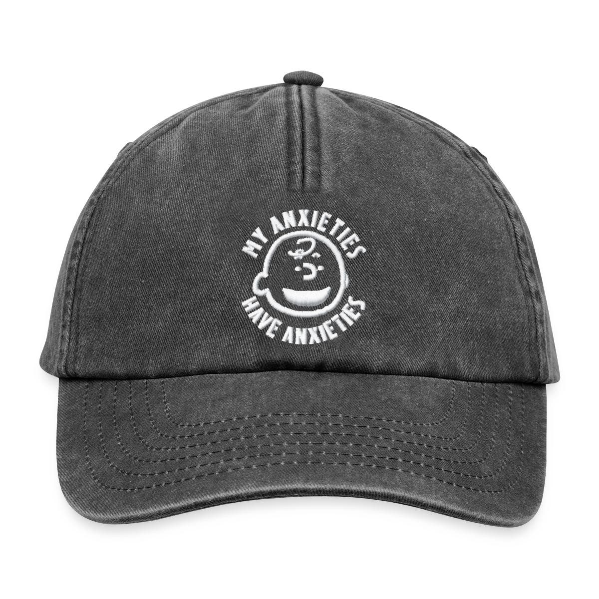 Spreadshirt Baseball Cap Peanuts Stickmotiv My Anxieties Have Anxieties Vintage Cap (1-St)
