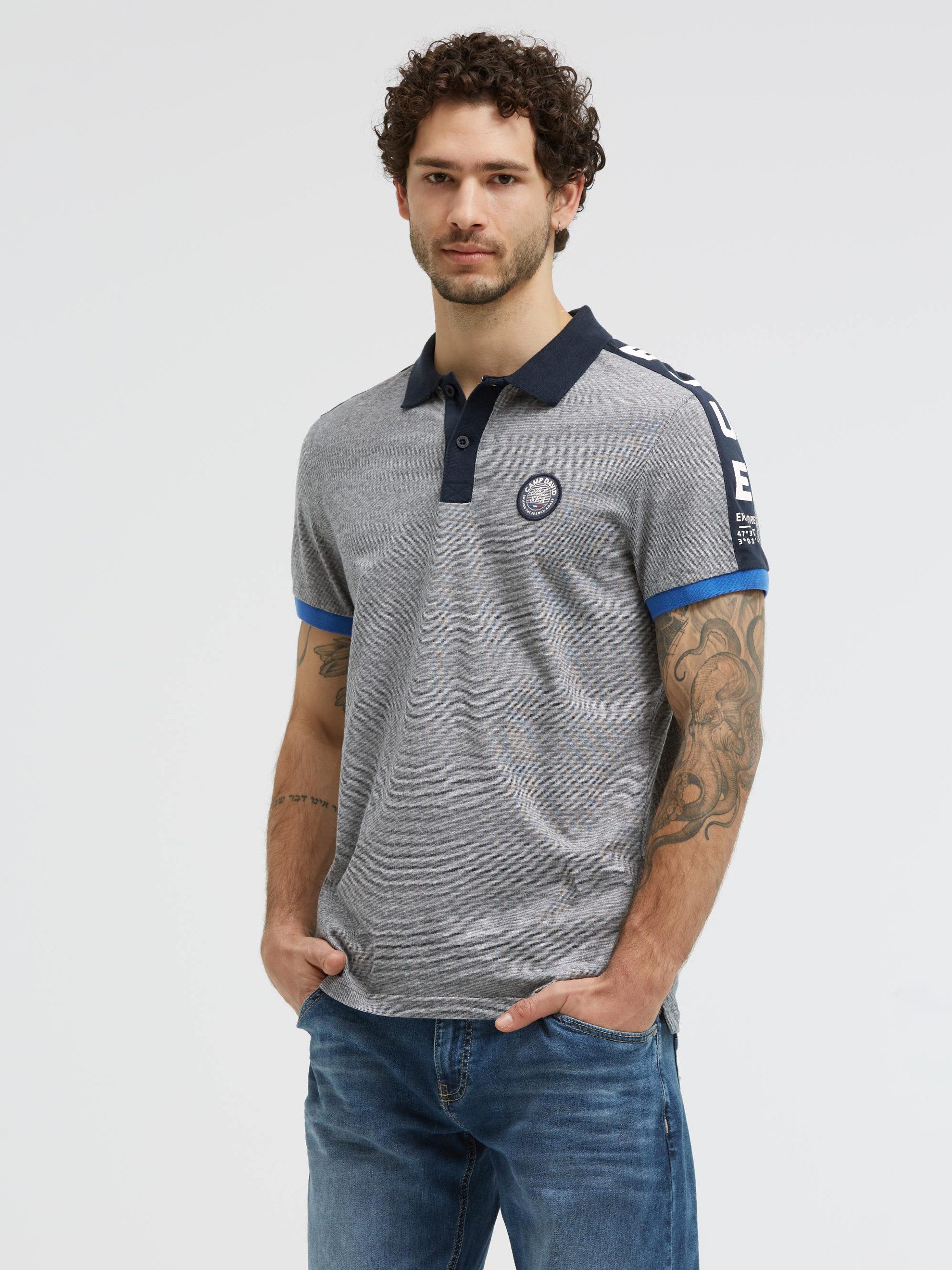 CAMP DAVID Poloshirt aus Baumwolle
