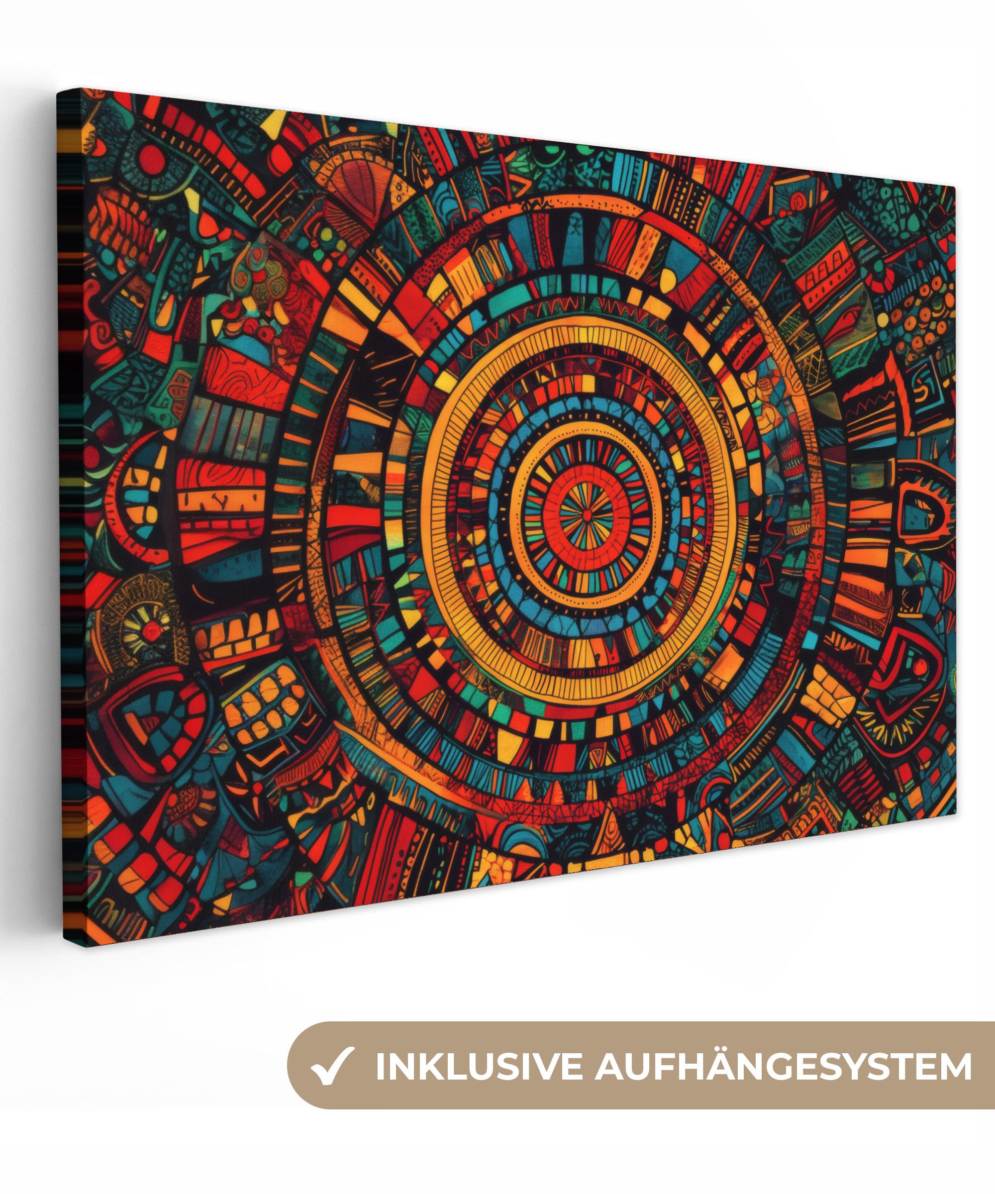 OneMillionCanvasses® Leinwandbild Mandala - Kreise - Muster, Fotodruck (1 S günstig online kaufen