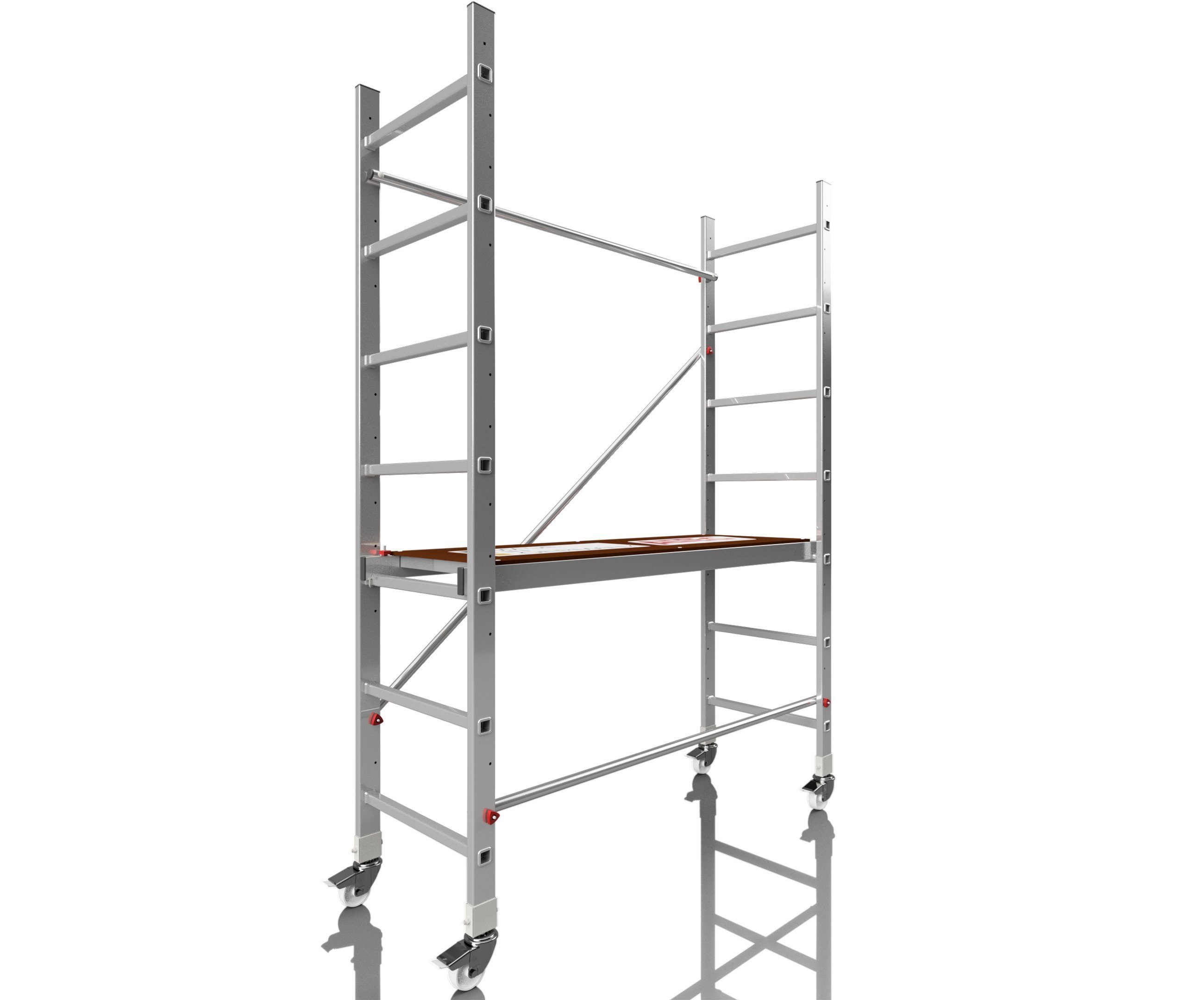 ALTEC Aluminium Fahrgerüst AluCombine® 3.0 - 300, 3m, Alu Fahrgerüst mit 4 Laufrollen