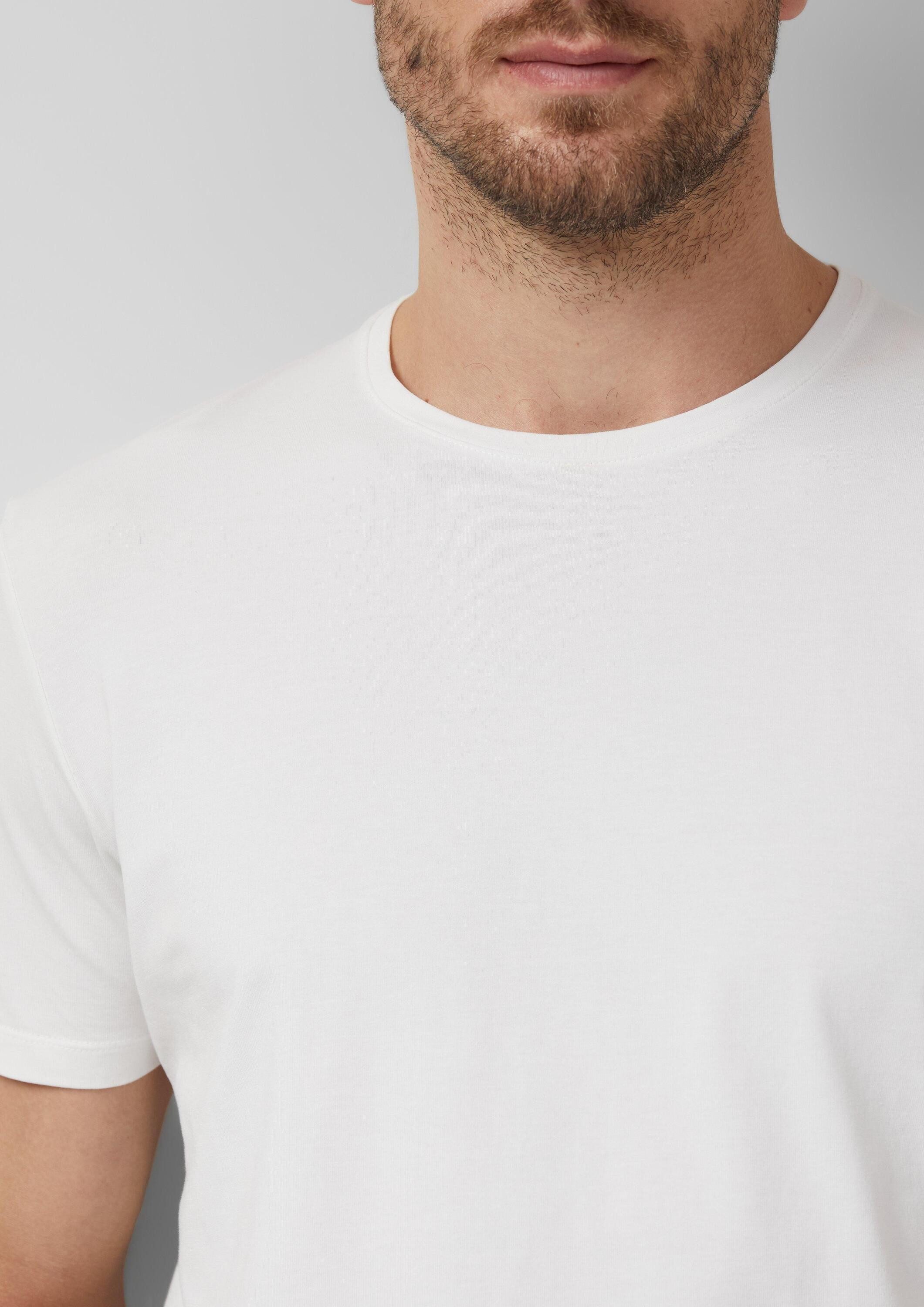 s.Oliver Kurzarmshirt T-Shirt T-Shirt aus Baumwollstretch
