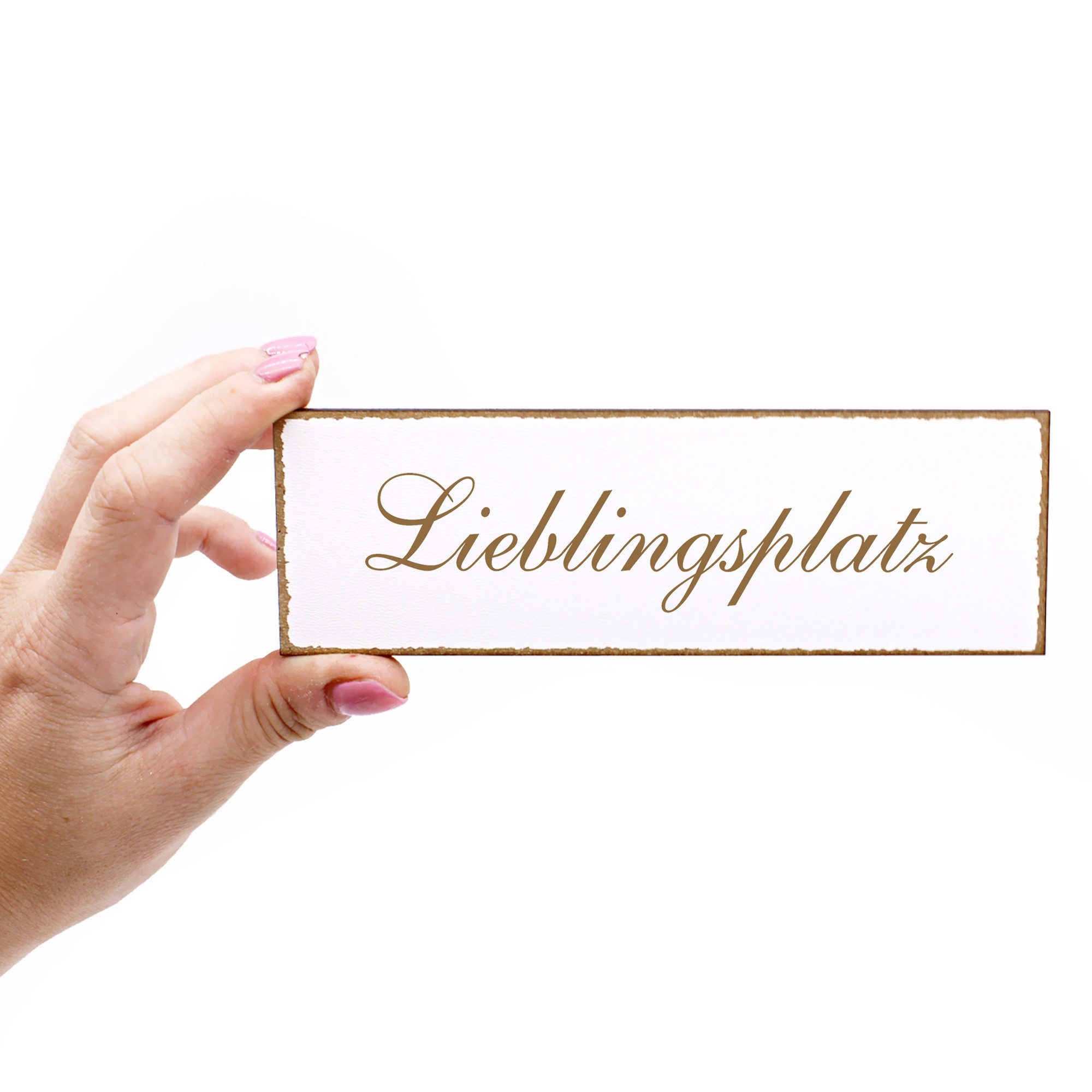 Thumbnail - Dekolando Hinweisschild Türschild - Lieblingsplatz - Schild 150 x 50 mm - Schilder Türschilder