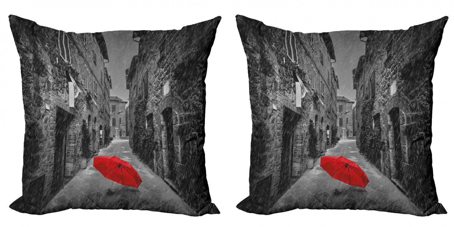 Doppelseitiger Kissenbezüge Italien Accent Toskana Romantisch Stück), Abakuhaus Modern (2 Digitaldruck,