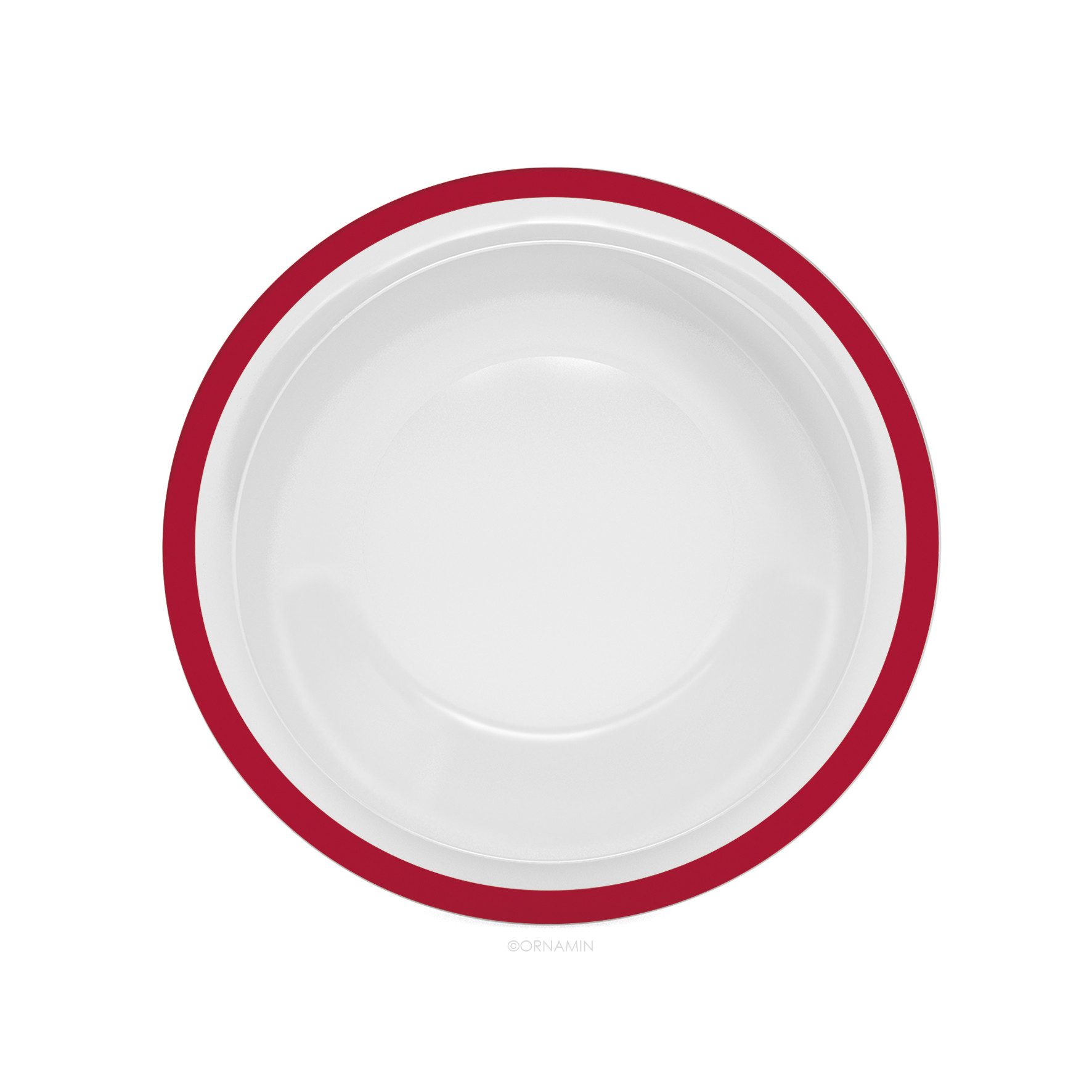 Ornamin Suppenteller Klassik - Kunststoffteller, Kunststoffgeschirr l BPA-frei l Melamin l Made in Germany