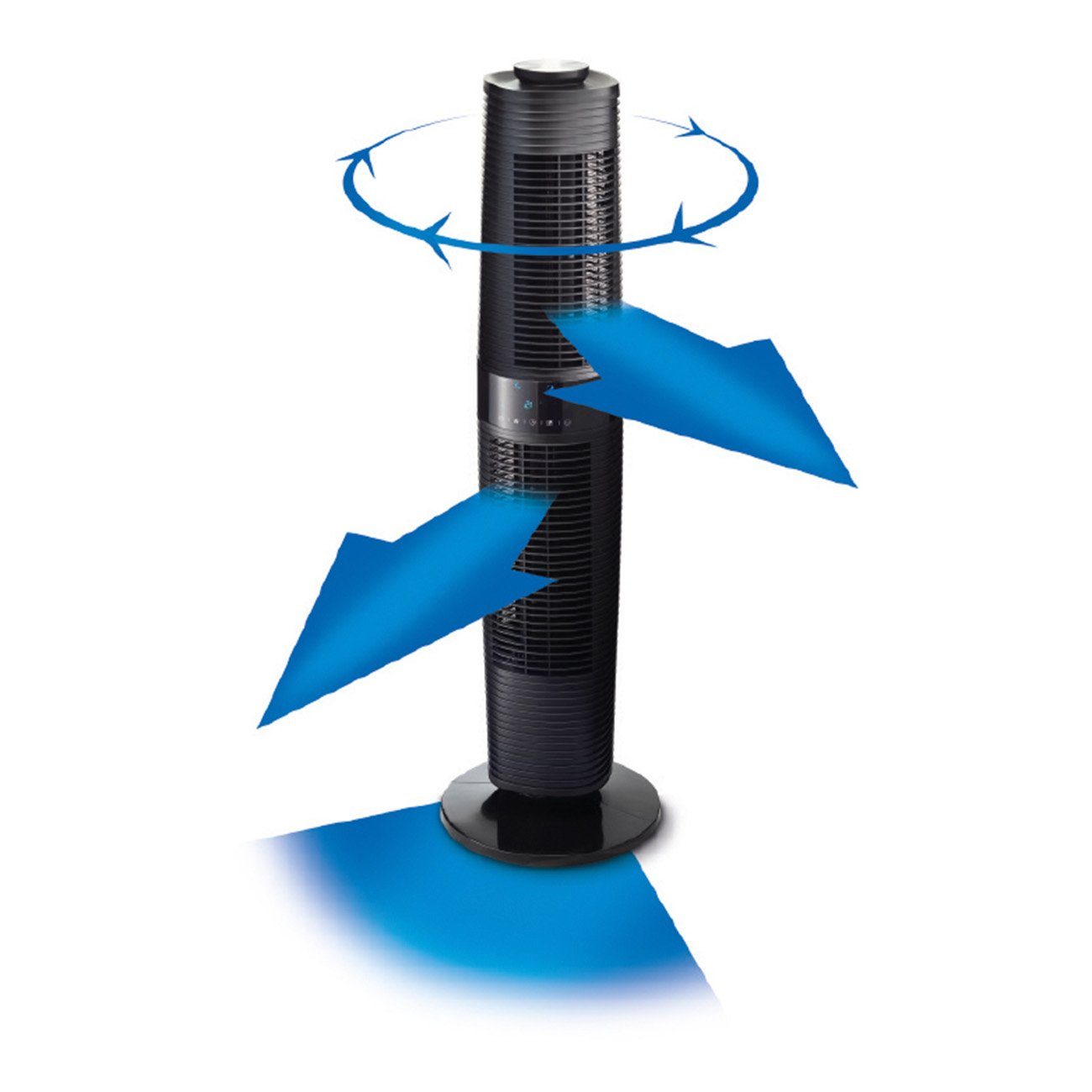 Clean Air Optima Standventilator bis - Luftbewegung: 7 Luftgeschwindigkeit ., bis Turmventilator - 520m³/h CA-406B meter