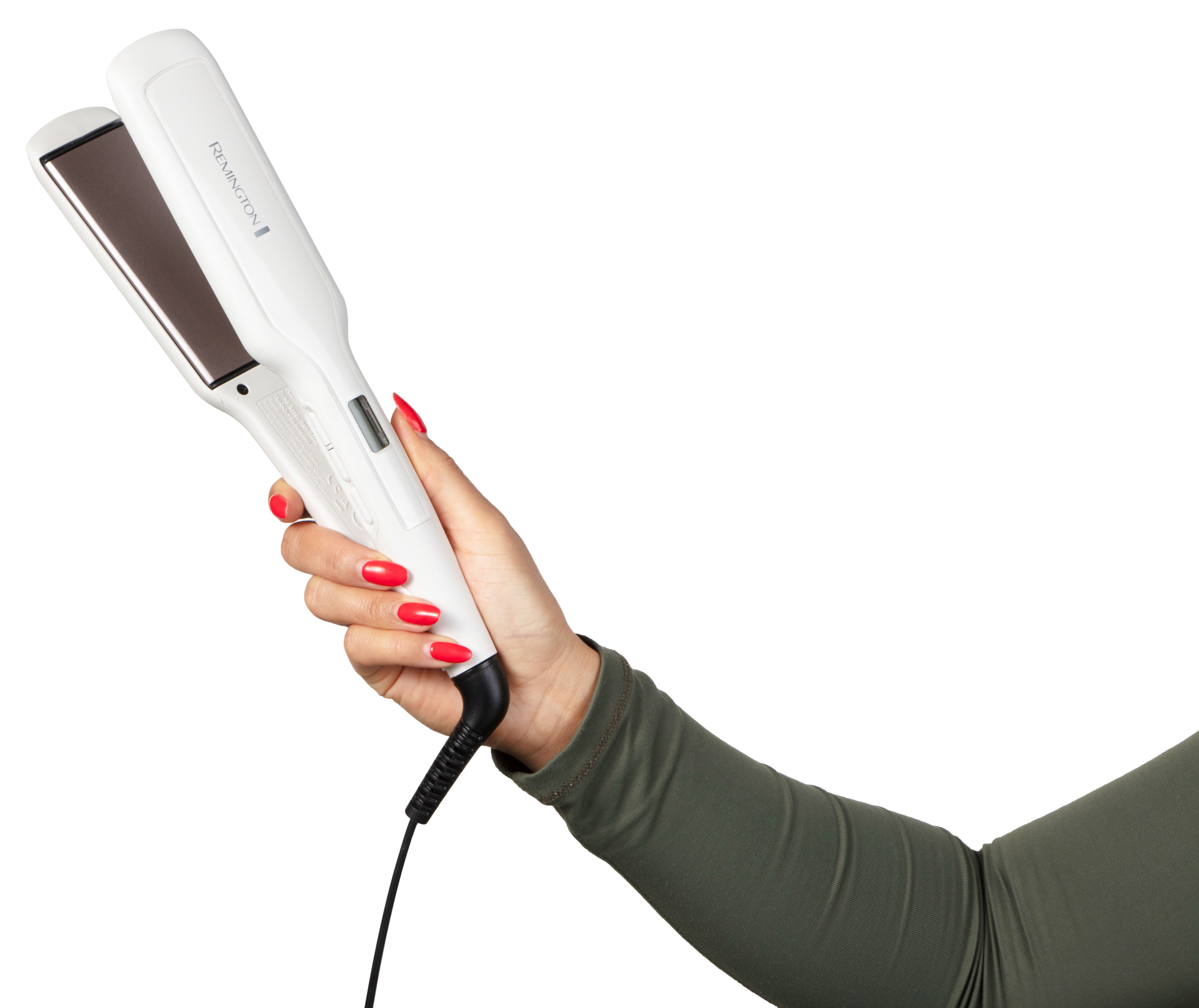 Remington Glätteisen S5527, 77%*breitere gelagerte Stylingplatten, für Locken,Wellen & zum Glätten