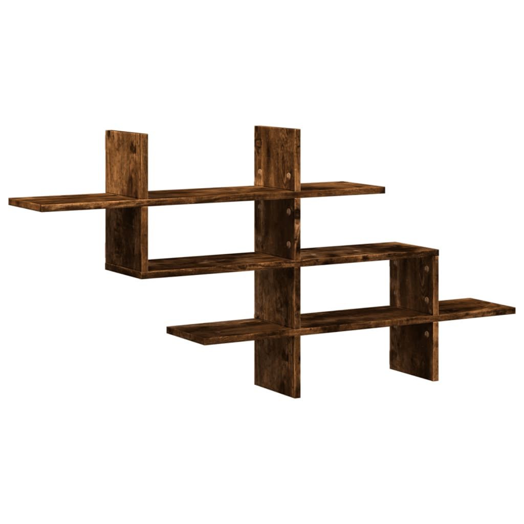 vidaXL Regal Wandregal Räuchereiche 124,5x18x60,5 cm günstig online kaufen