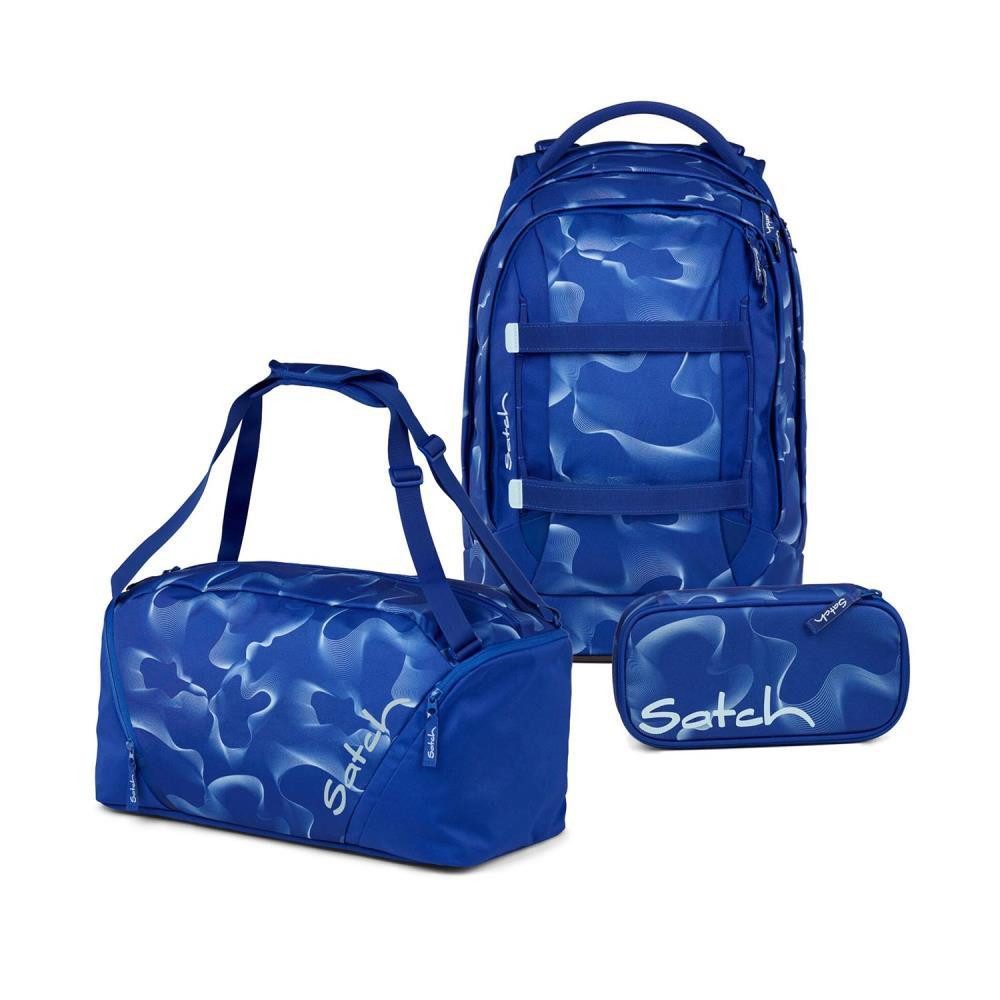Satch Schulrucksack Pack (3tlg, inkl. Schlamperbox und Sporttasche)