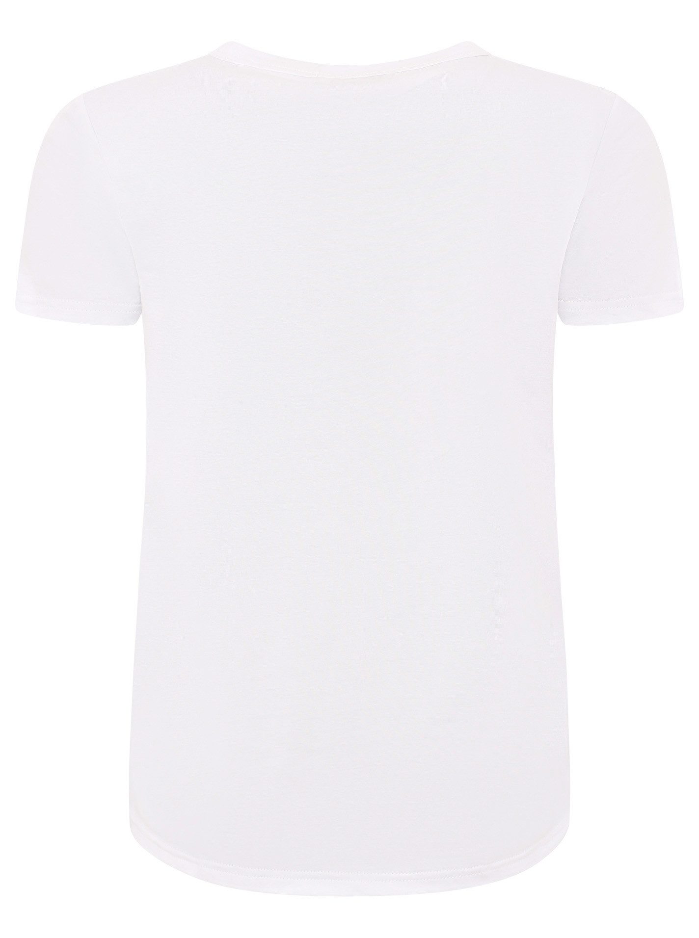 Zwillingsherz T-Shirt "Leo Herzen" leo Herzen, gestickter Schriftzug, Rundhals, kurzarm – Bild 4 von 5