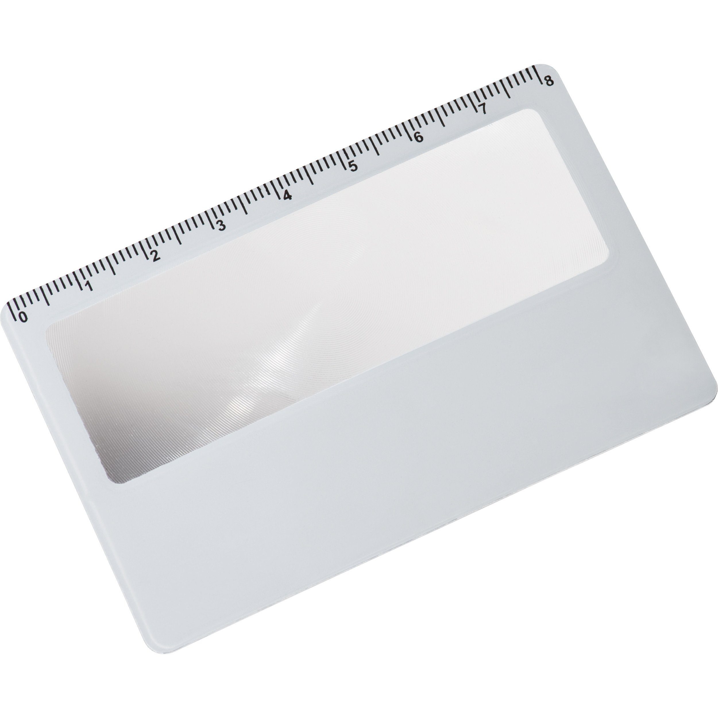 Easy Gifts Taschenlupe 5x Leselupe im Scheckkartenformat mit Lineal