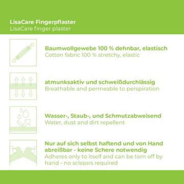LisaCare Wundpflaster Kennen-Lern-Angebot - Selbsthaftender Pflasterverband - Fingerpflaster (Spar-Set, 11 St., 2,5cm, 5cm, 7,5cm & 10cm Breite), Medizinisch zertifiziert!