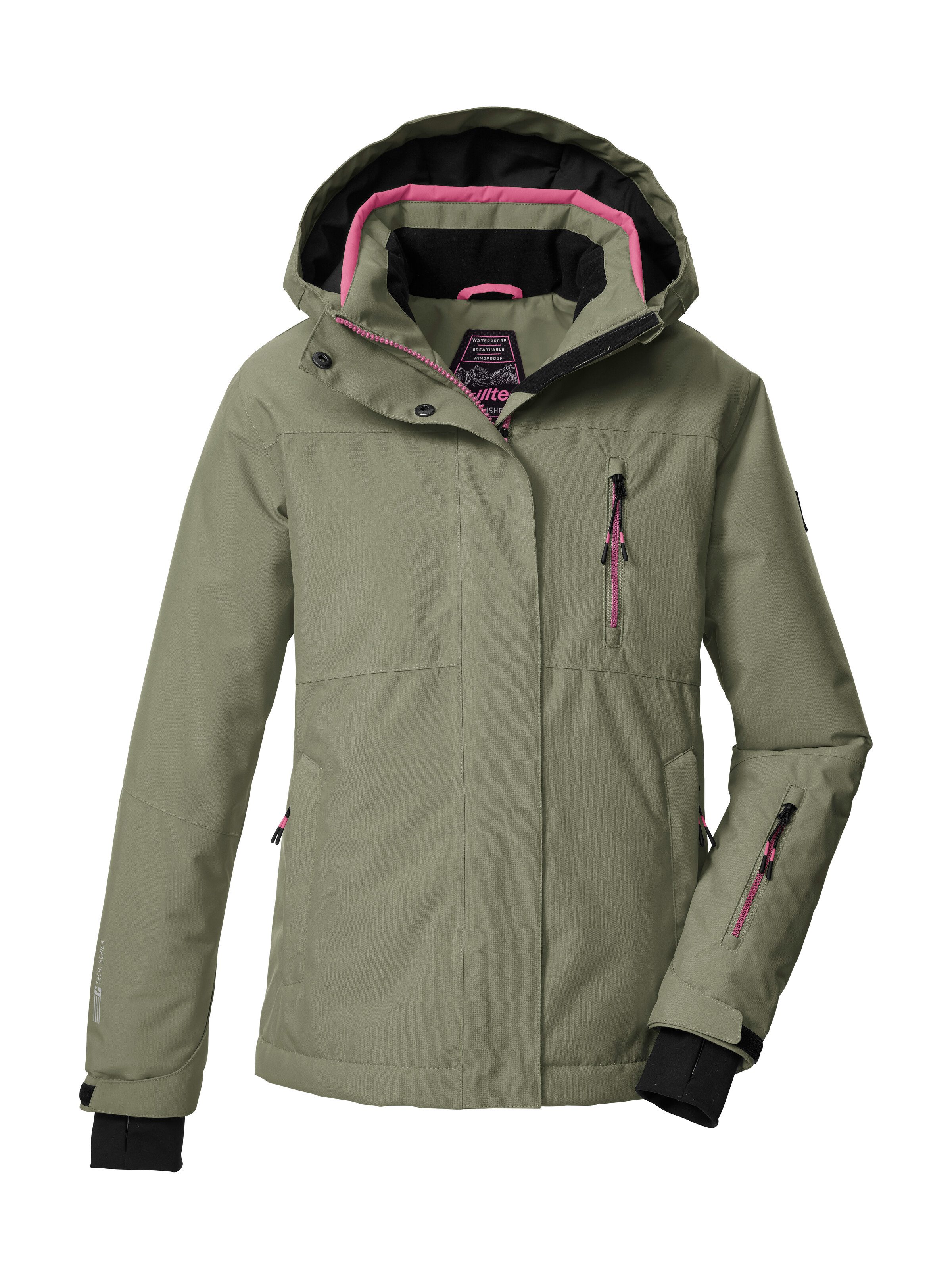 Killtec Skijacke KSW 205 GRLS SKI JCKT Wasserdichte, atmungsaktive Ski-Jacke mit verstellbarer Kapuze
