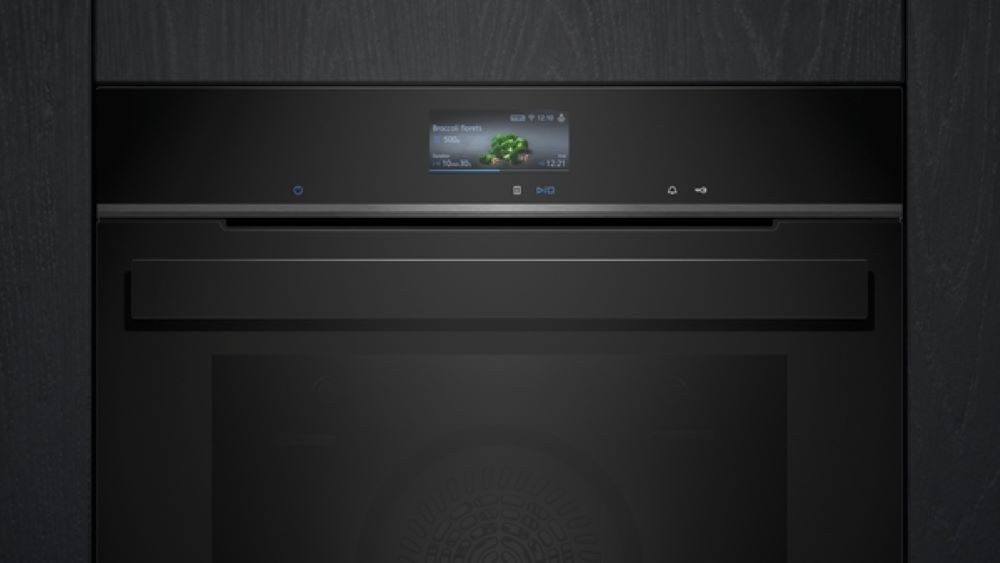 SIEMENS Einbaubackofen iQ700 HB976GMB1, iQ700 Einbau-Backofen, Schwarz, Edelstahl, EEK: A+, Pyrolyse-Selbstreinigung, activeClean - Pyrolytische Selbstreinigung
