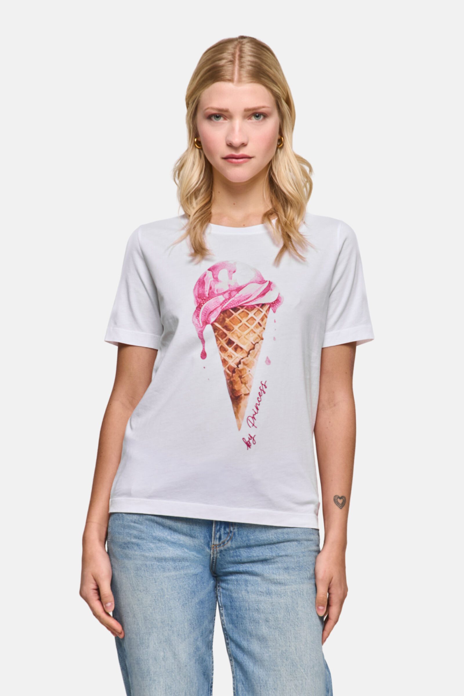 Princess goes Hollywood Print-Shirt (1-tlg) mit Strassverzierung