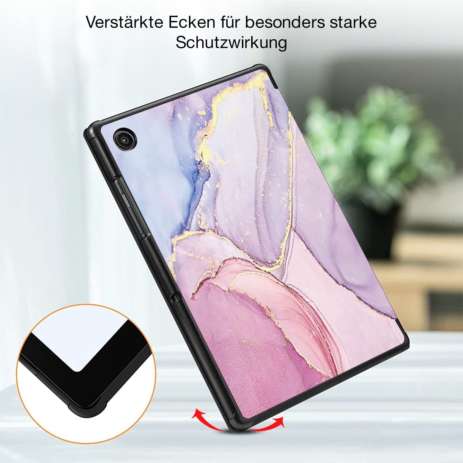 Tec-Expert Tablet-Hülle Tablet Cover Hülle für Samsung Galaxy Tab A11 8.7 2025 8.7 Zoll, 8.7", Schutzhülle Klapphülle Tasche Case – Bild 3 von 5