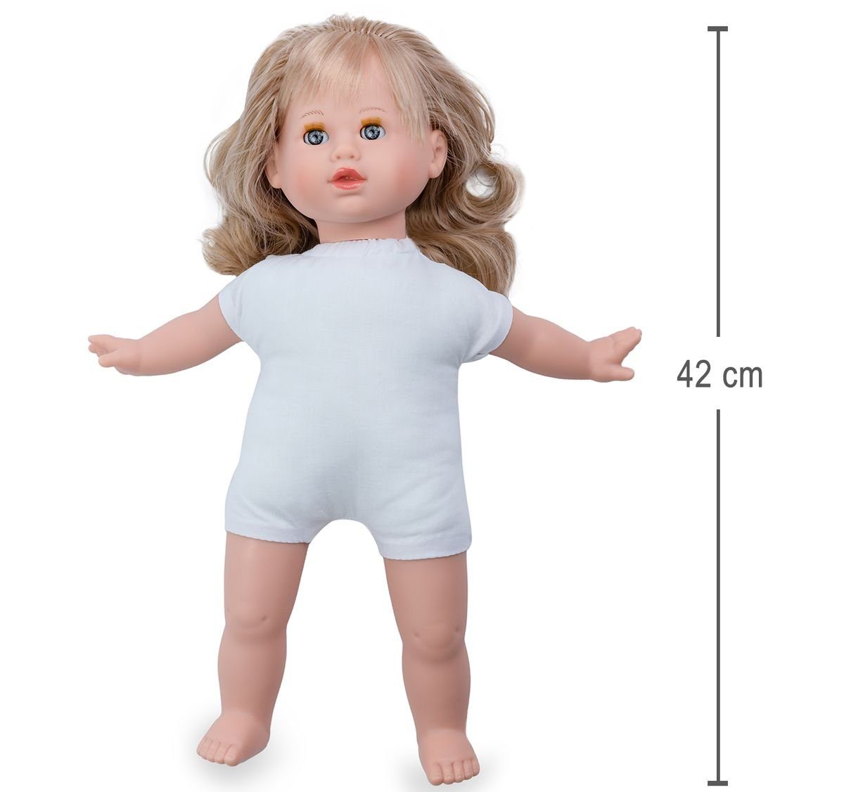 Marina & Pau Anziehpuppe Ida 42 cm mit langen Haaren & Schlafaugen günstig online kaufen