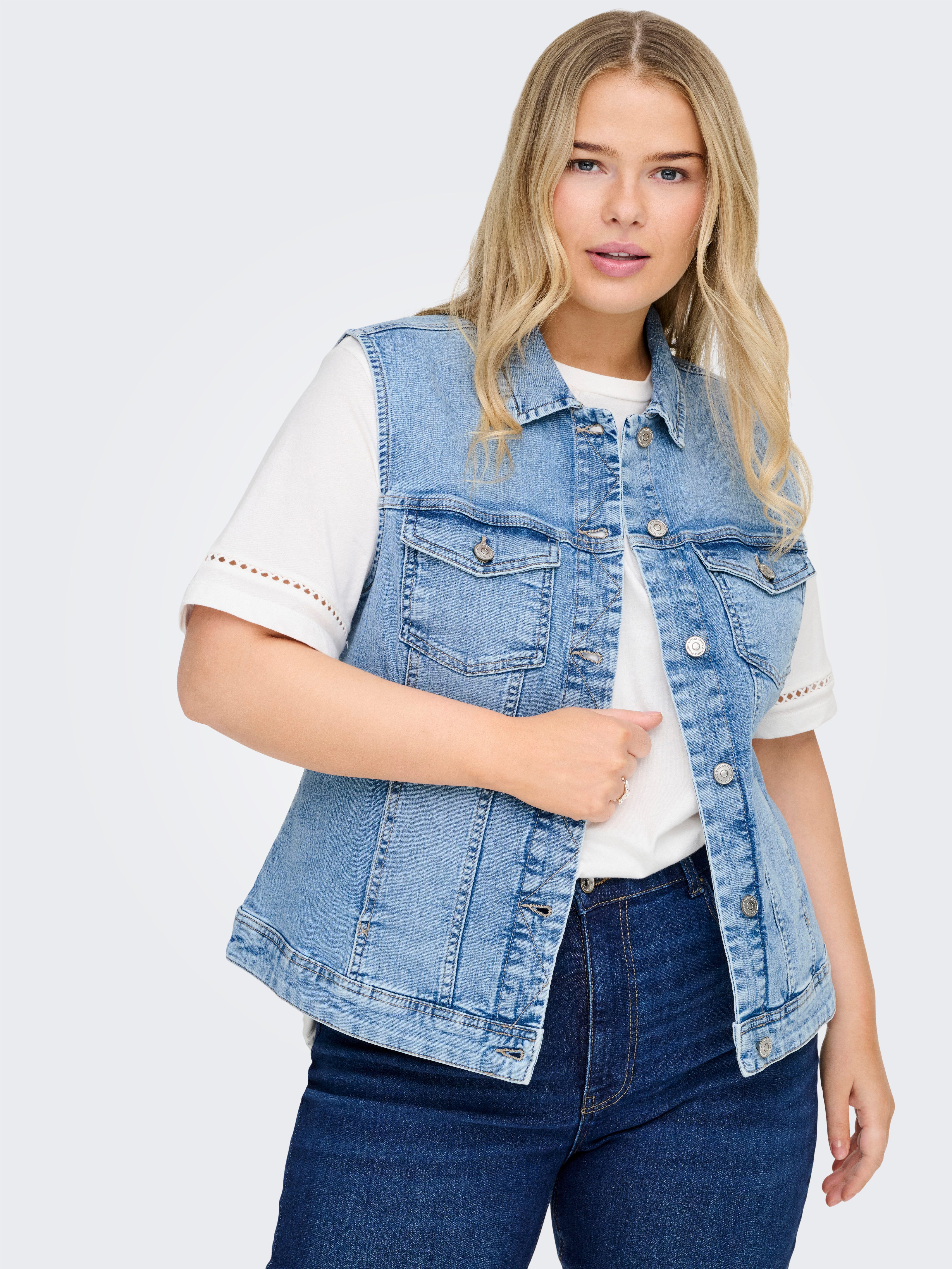 ONLY CARMAKOMA Jeansweste CARWESPA WEST DNM günstig online kaufen